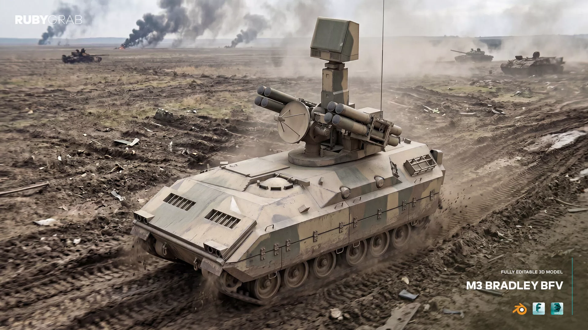 M3 Bradley BFV 3D model