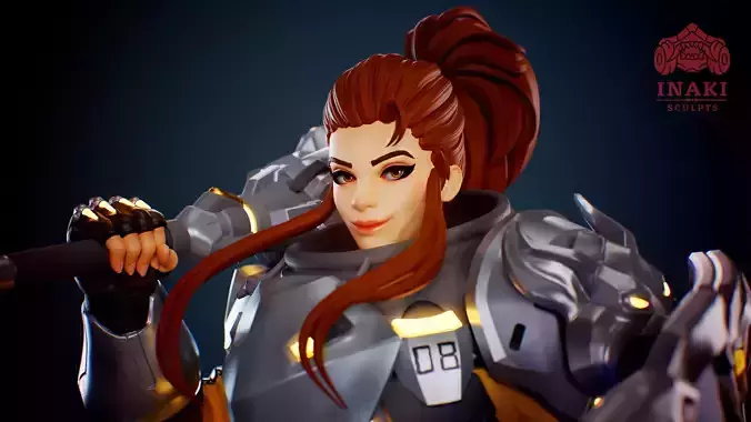 Brigitte - Overwatch 3D print model