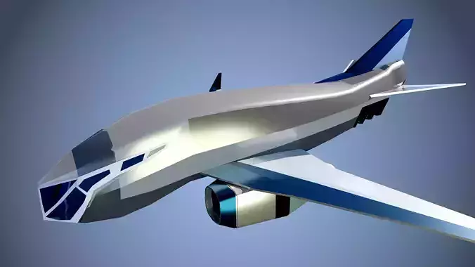 Futuristic Nasa Cargo plane