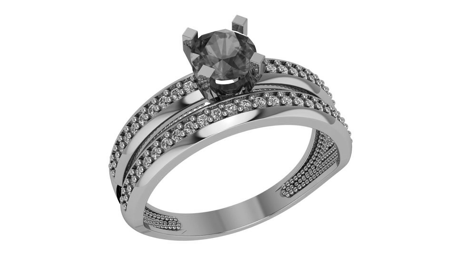 Ruby Bridal Set 3dm stl renders details  3D print model_2