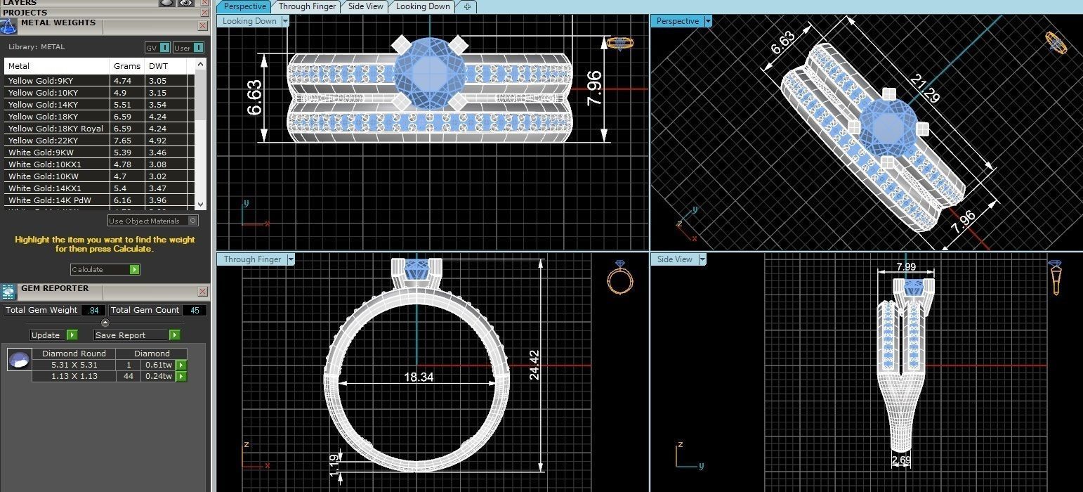 Bridal Set 3dm stl renders details 3D print model_3