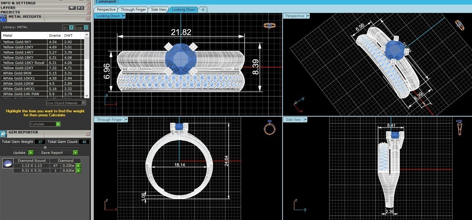 Bridal Set 3dm stl renders details  3D print model_3