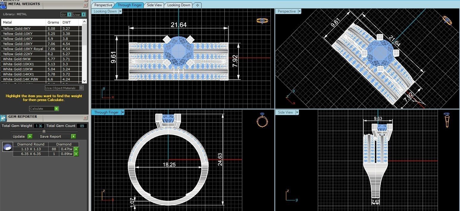 Bridal Set 3dm stl renders details 3D print model_3