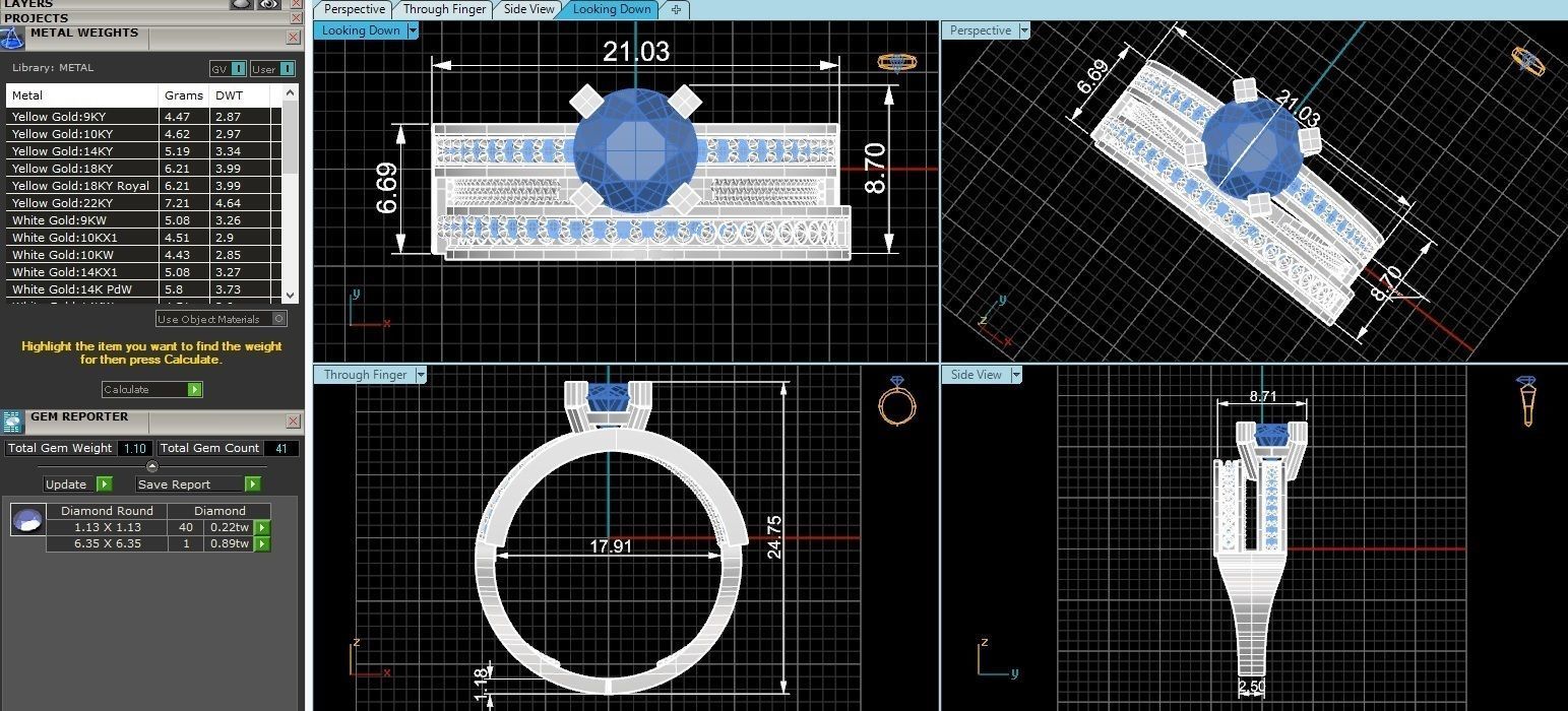 Bridal Set 3dm stl renders details 3D print model_3