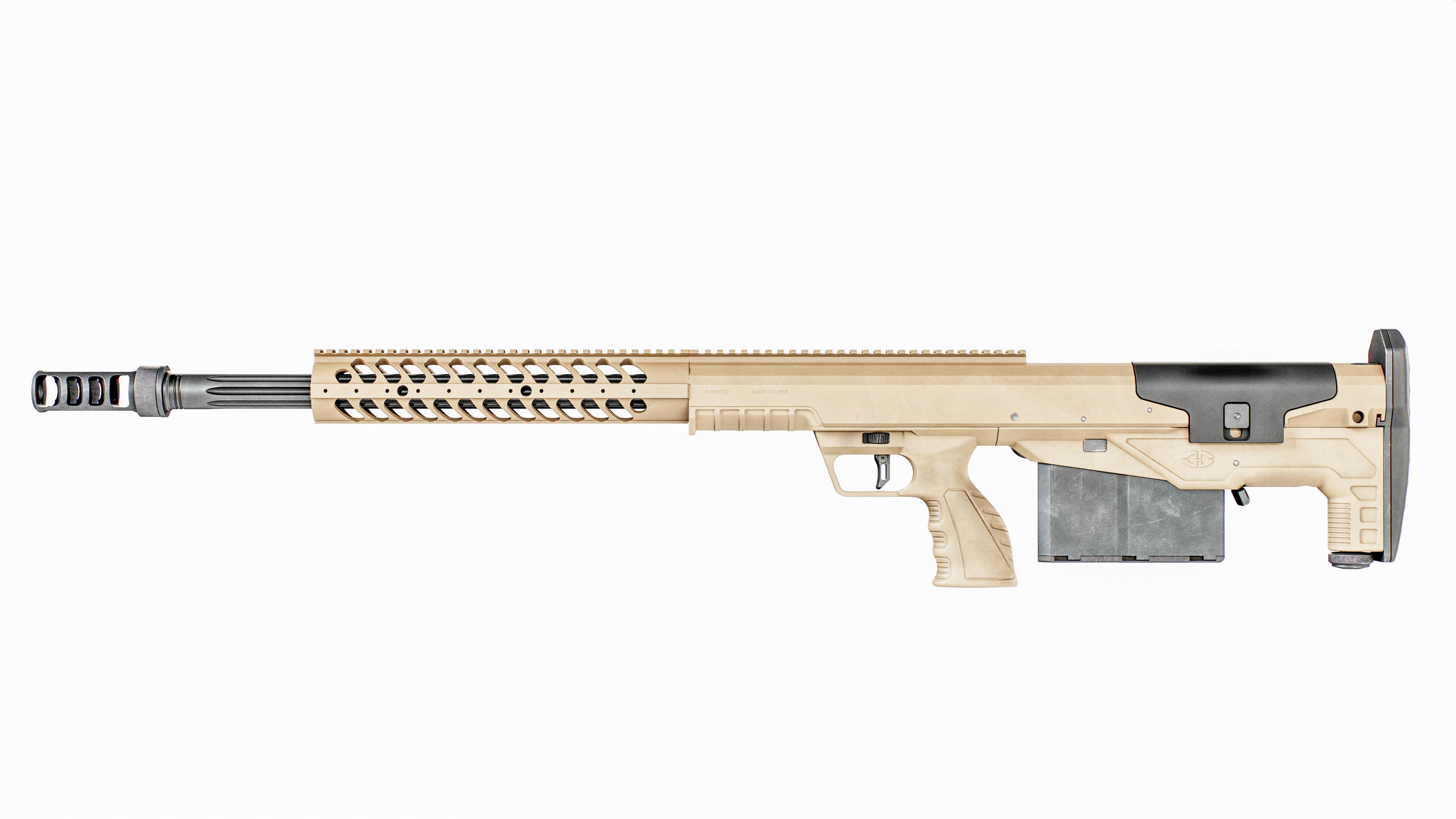 Desert Tech HTI Sniper Rifle Low-poly 3D model_18