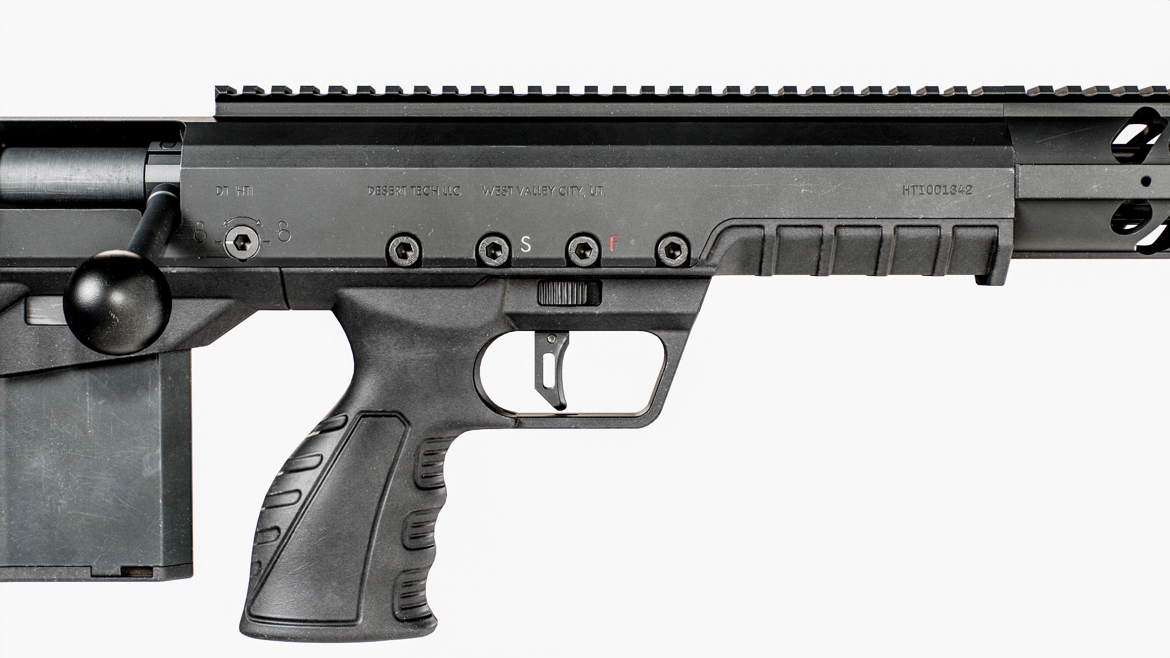 Desert Tech HTI Sniper Rifle Low-poly 3D model_26