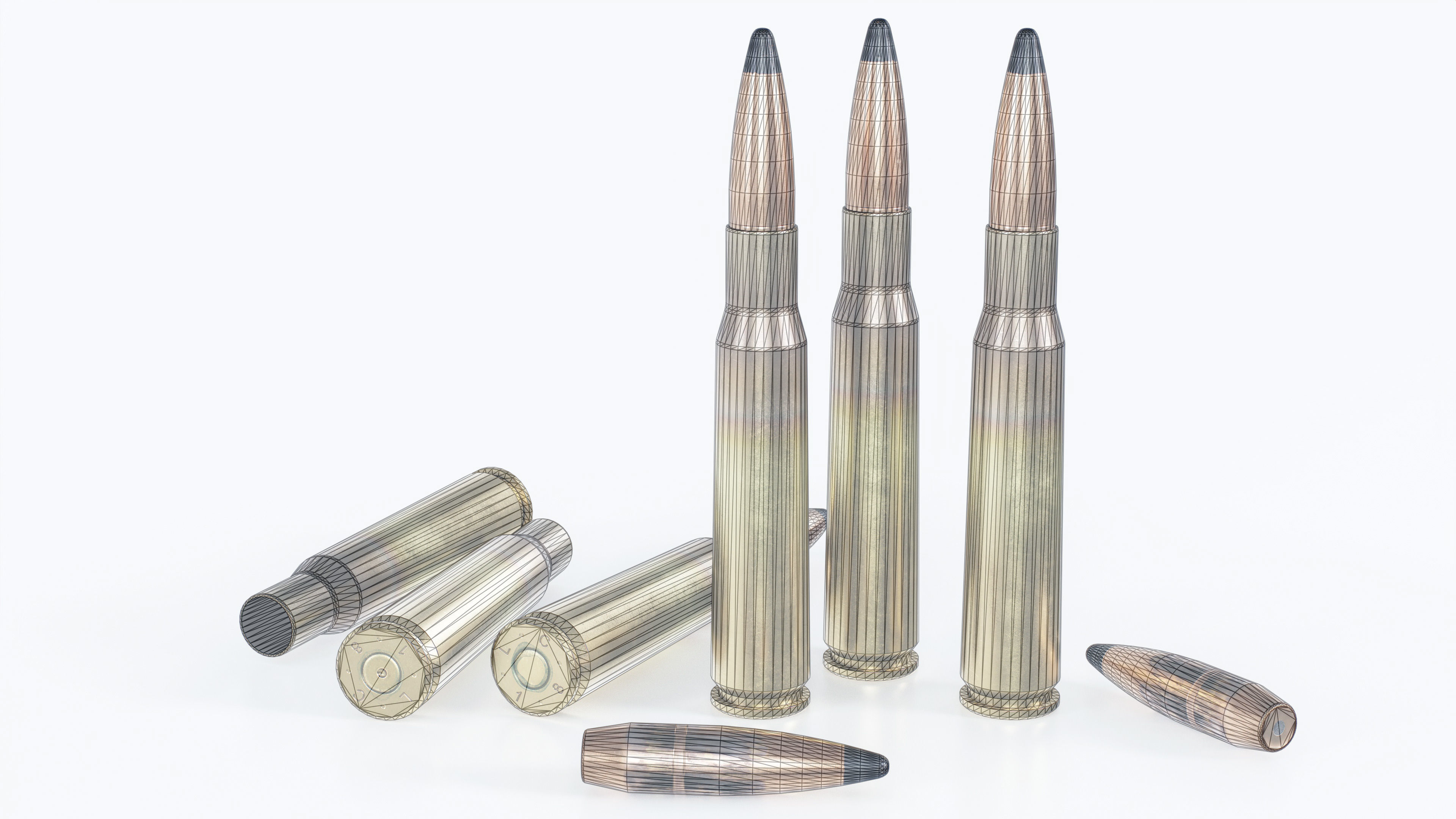 Desert Tech HTI Sniper Rifle Low-poly 3D model_40