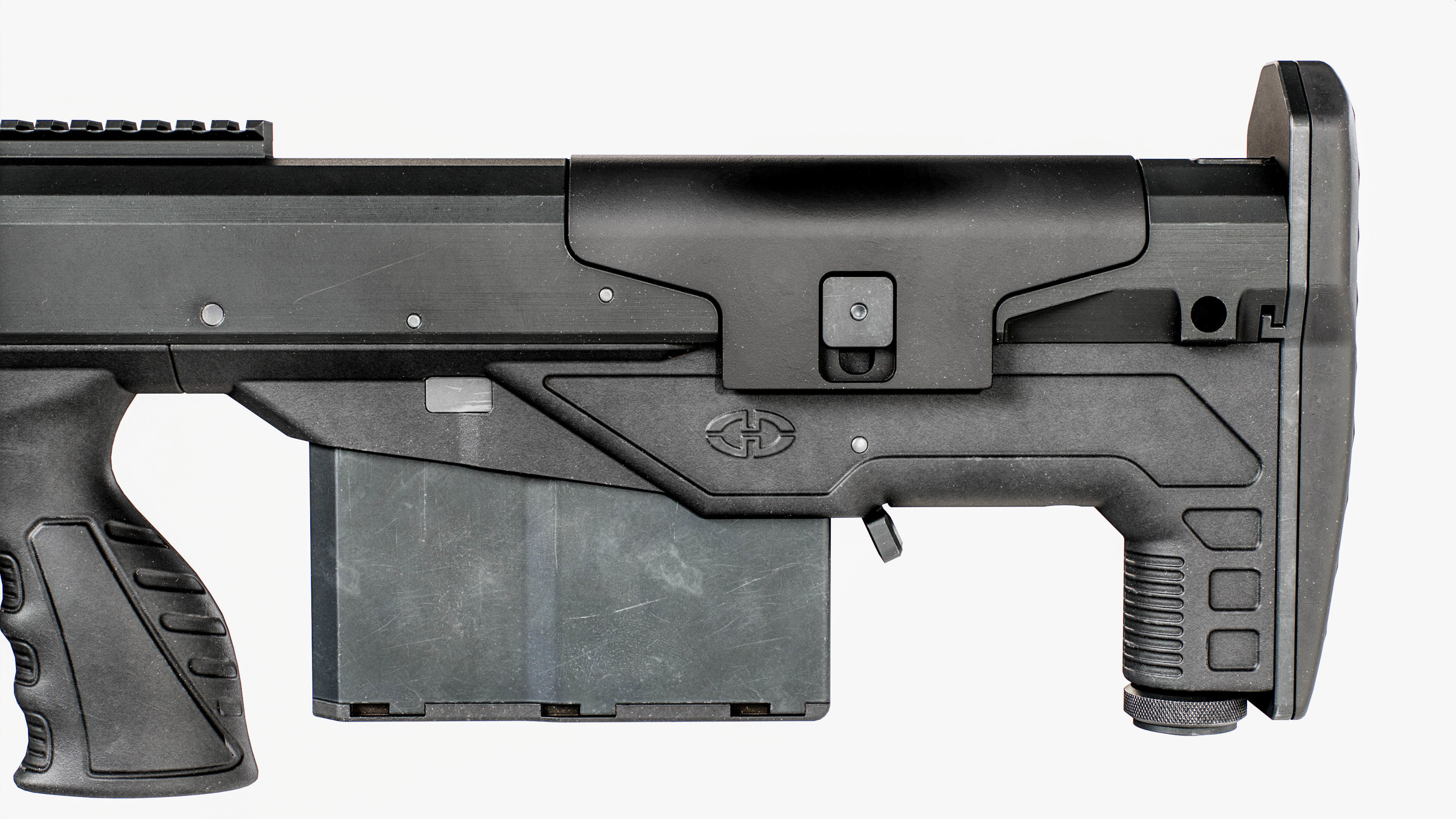 Desert Tech HTI Sniper Rifle Low-poly 3D model_29