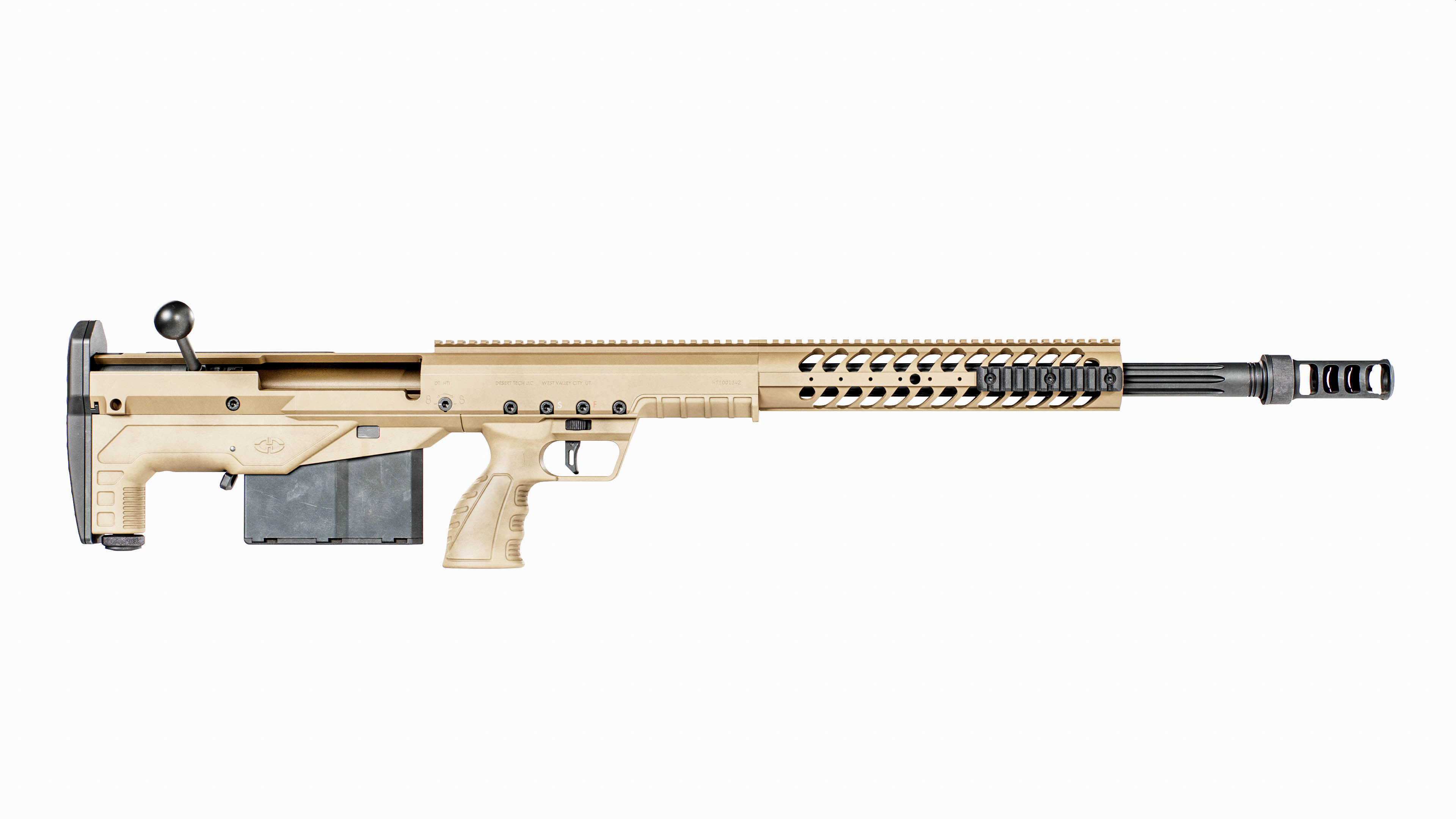 Desert Tech HTI Sniper Rifle Low-poly 3D model_10