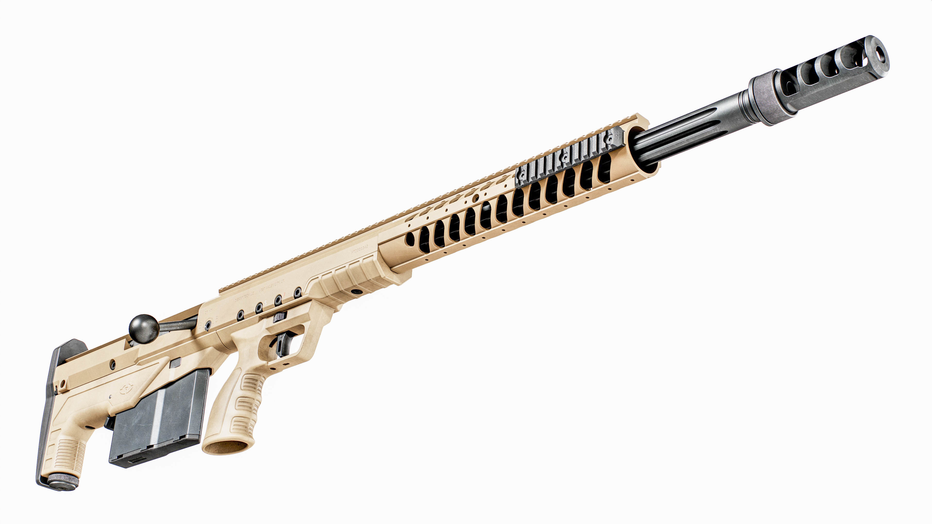 Desert Tech HTI Sniper Rifle Low-poly 3D model_13