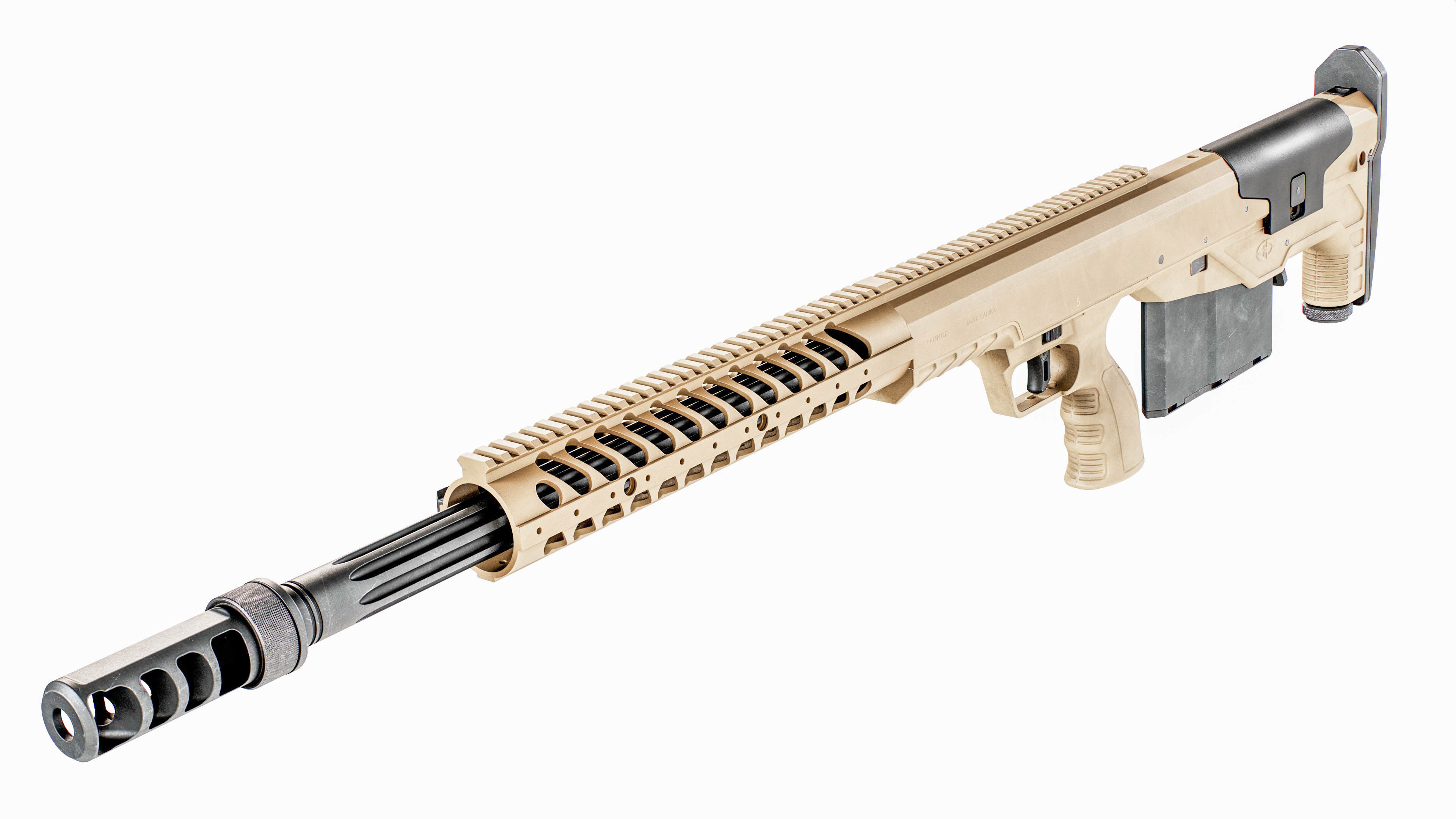 Desert Tech HTI Sniper Rifle Low-poly 3D model_16