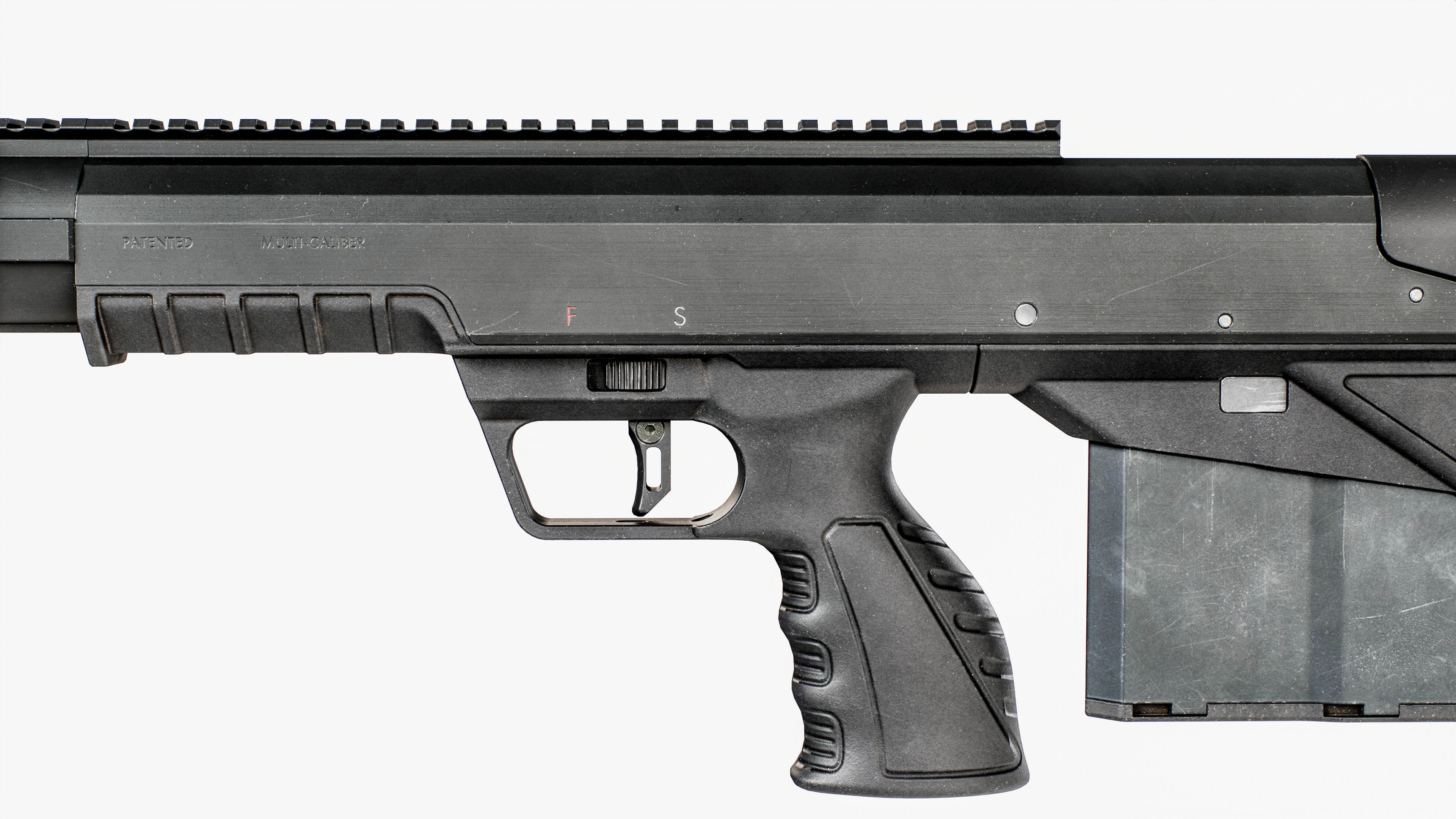 Desert Tech HTI Sniper Rifle Low-poly 3D model_30