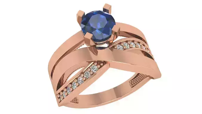 Sapphire Bridal Set 3dm stl renders details  3D print model