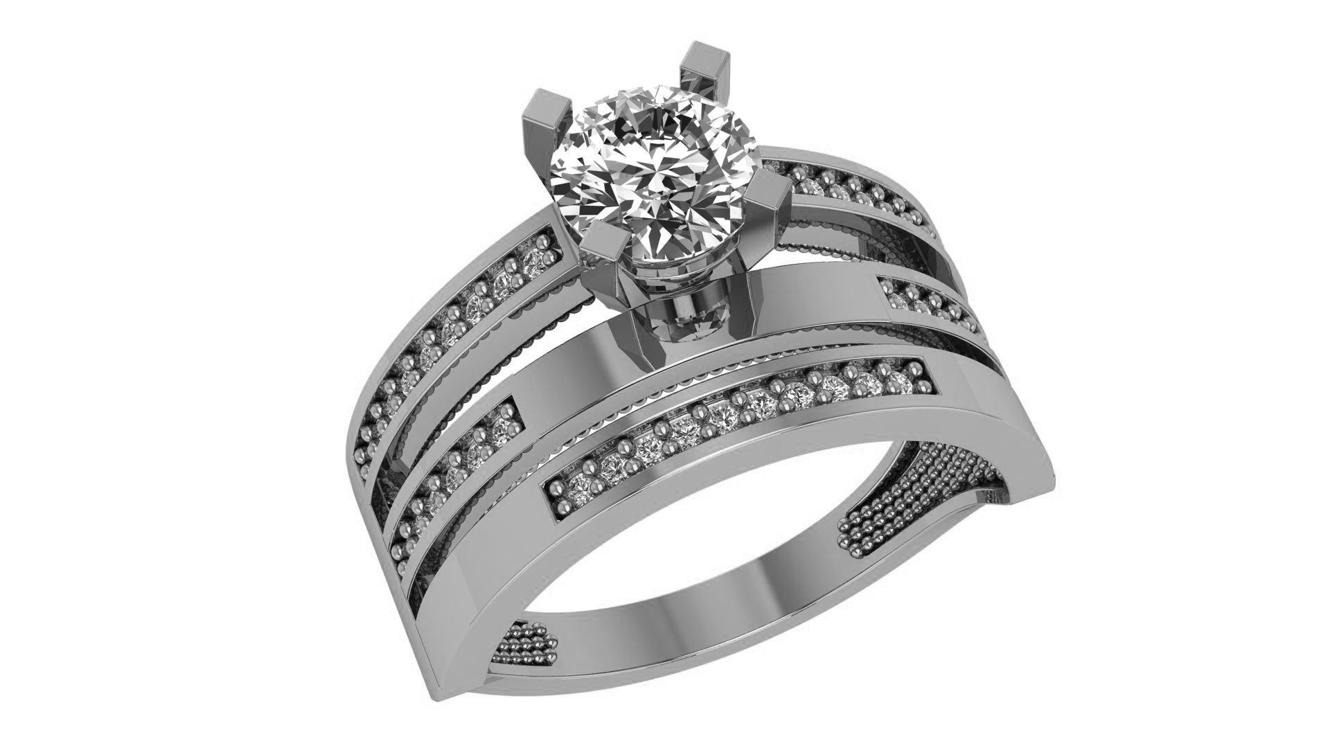 Bridal Set 3dm stl renders details  3D print model_2