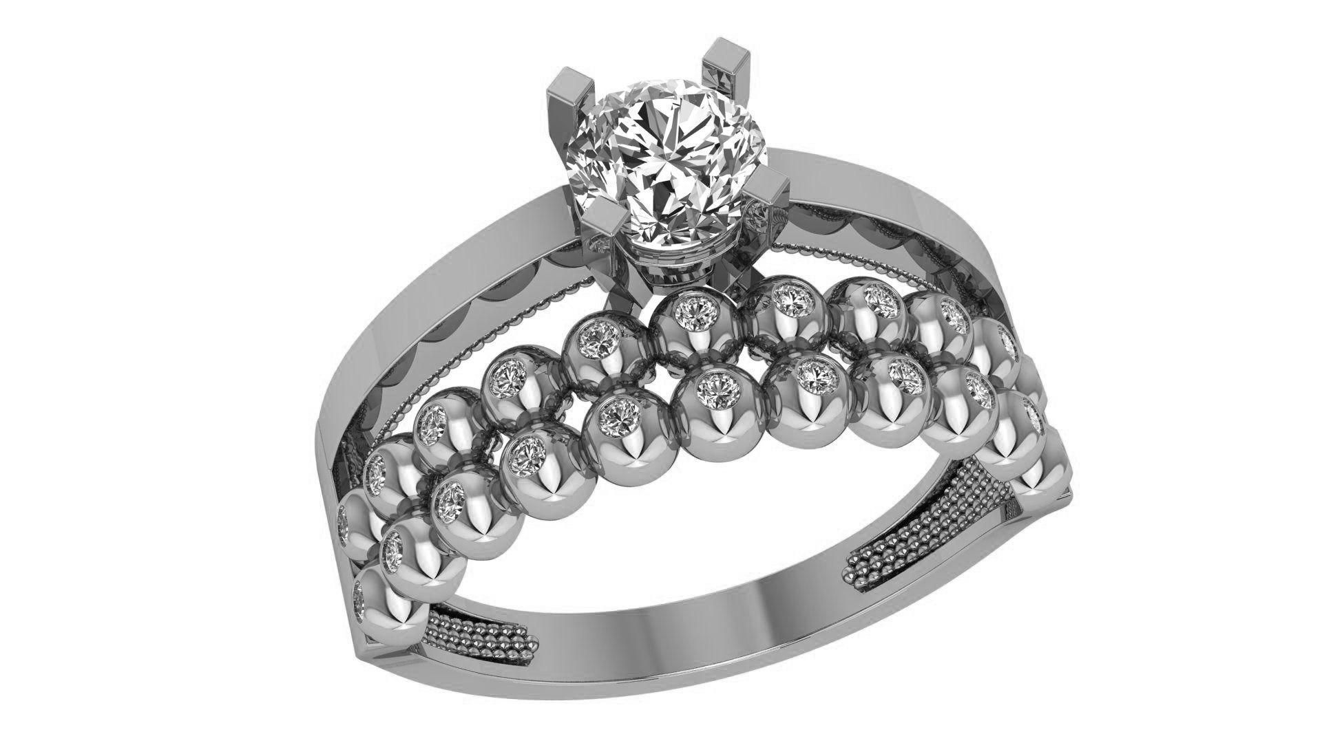 Bridal Set 3dm stl renders details 3D print model_2