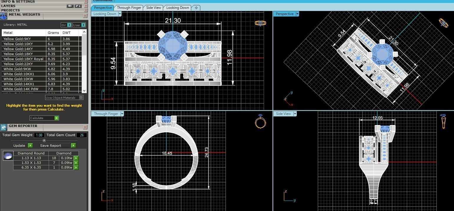 Bridal Set 3dm stl renders details 3D print model_3