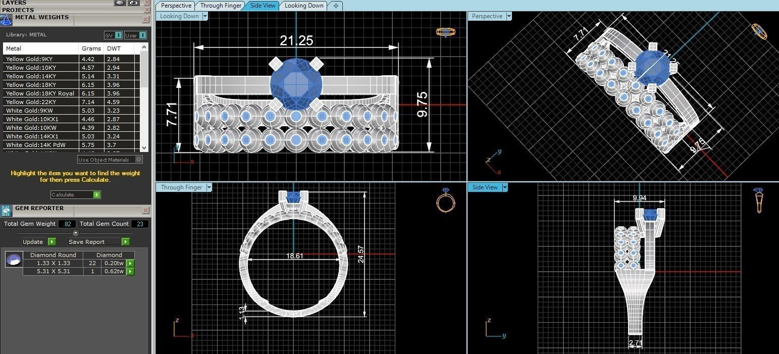 Bridal Set 3dm stl renders details  3D print model_3