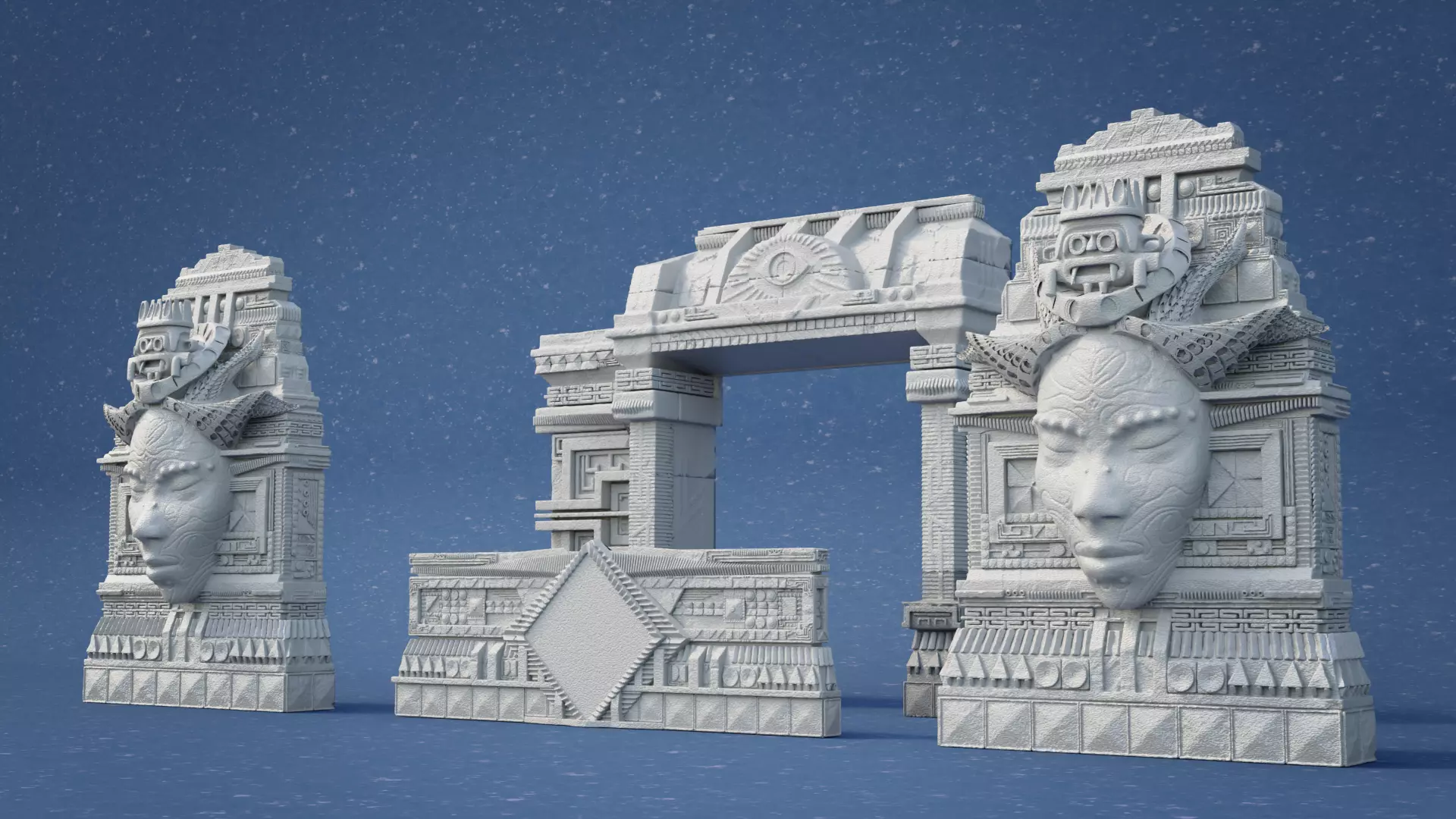 Aztec Stage Design 3D print model_0