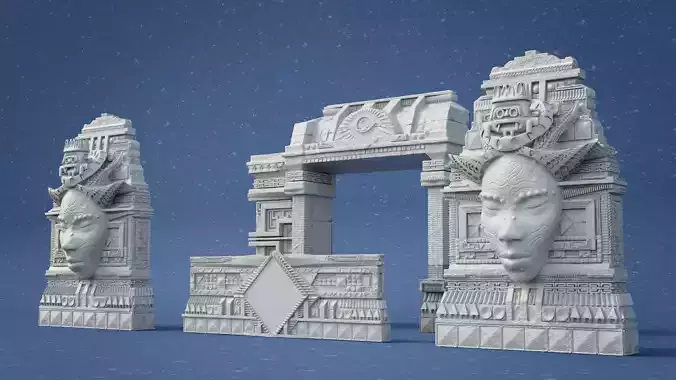 Aztec Stage Design 3D print model
