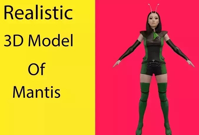 Mantis Low-poly 3D model