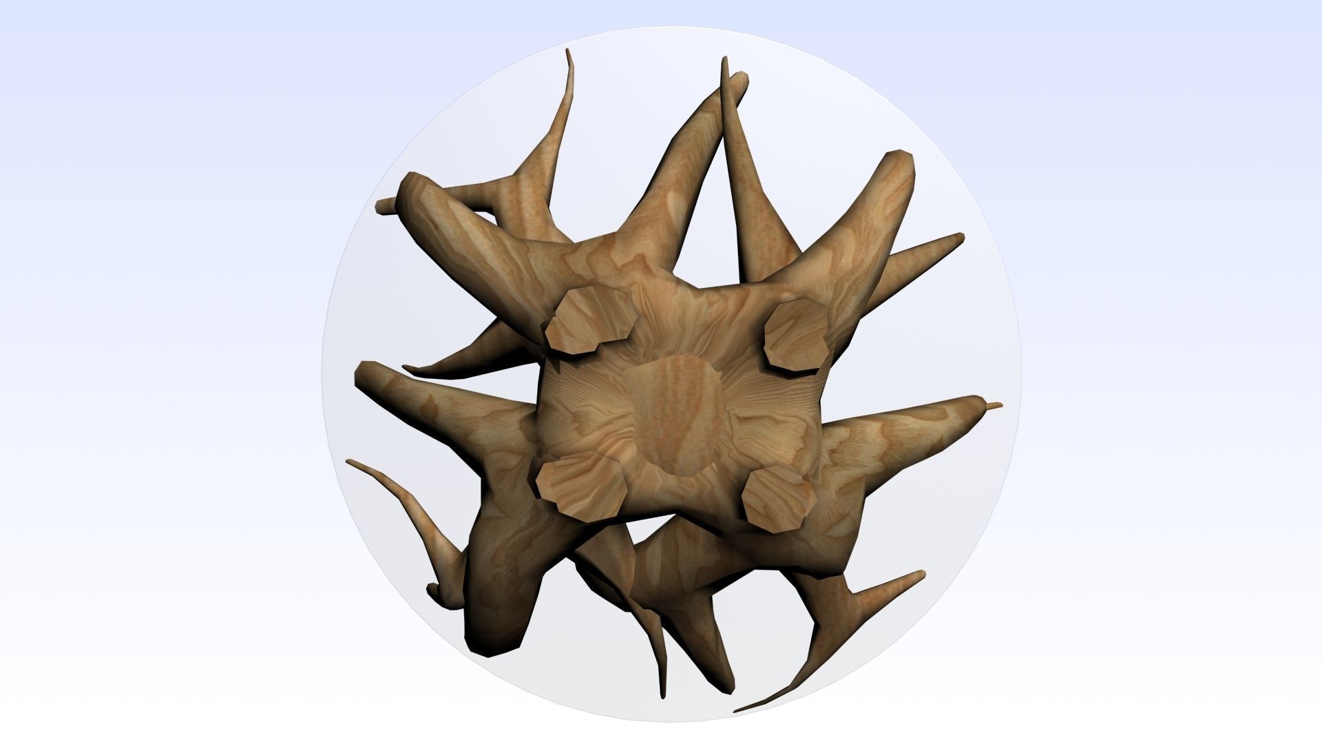COFFEE TABLE TEAK ROOT 3D model_2