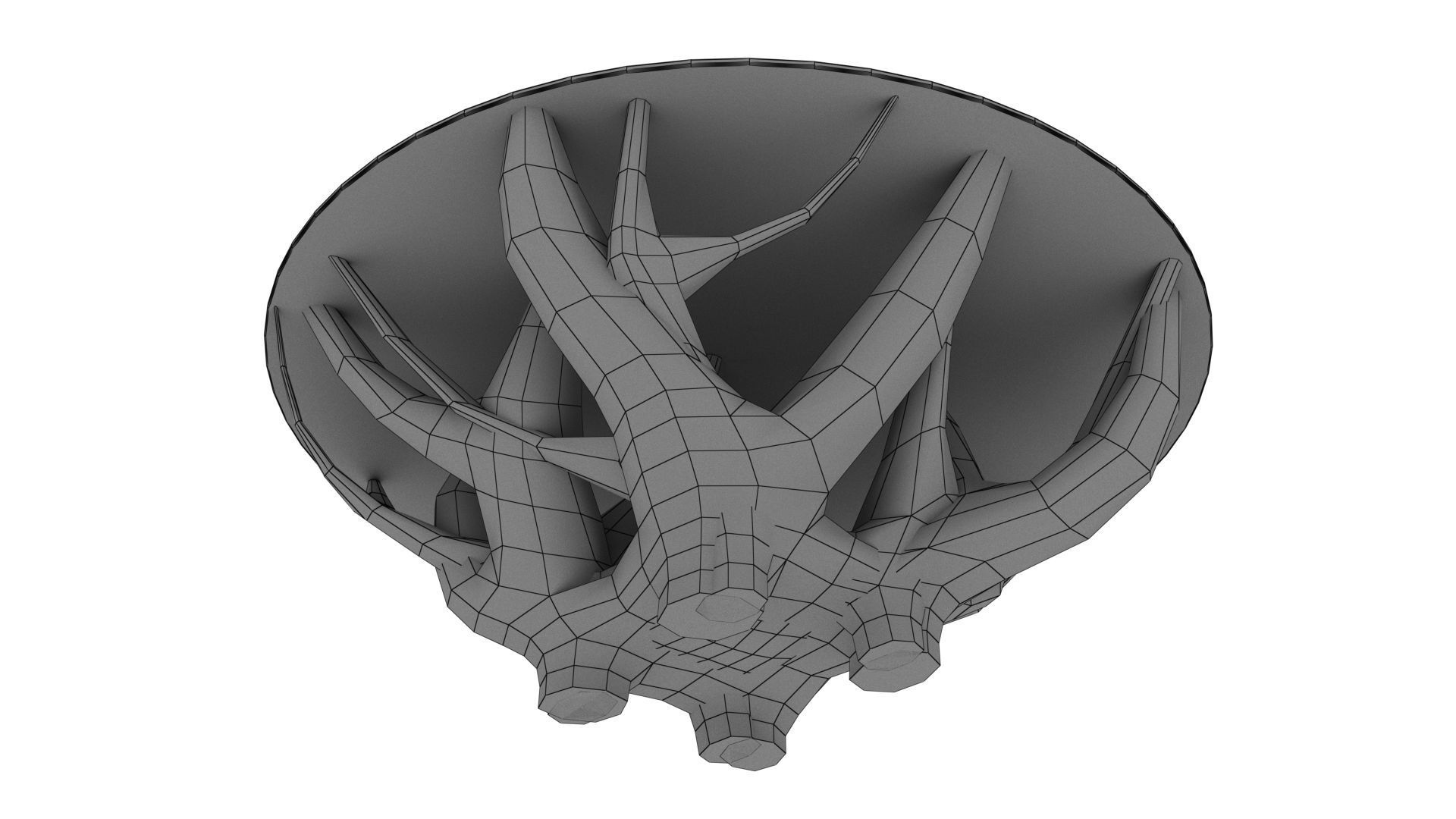 COFFEE TABLE TEAK ROOT 3D model_8