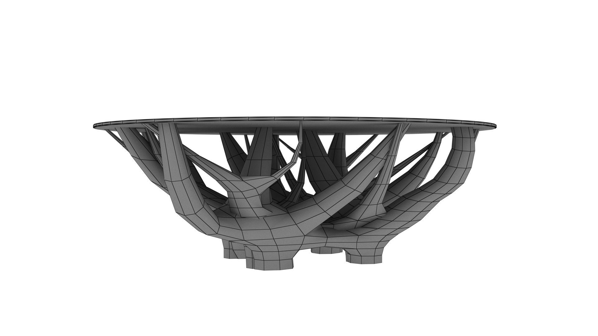 COFFEE TABLE TEAK ROOT 3D model_7