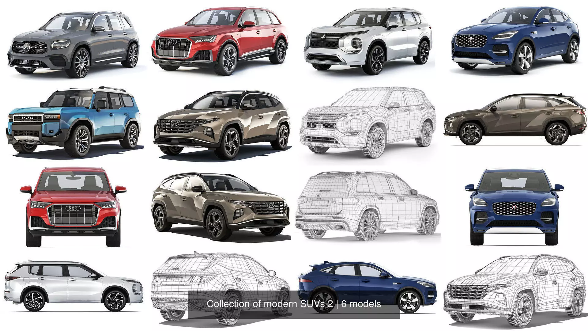 Collection of modern SUVs 2 _1