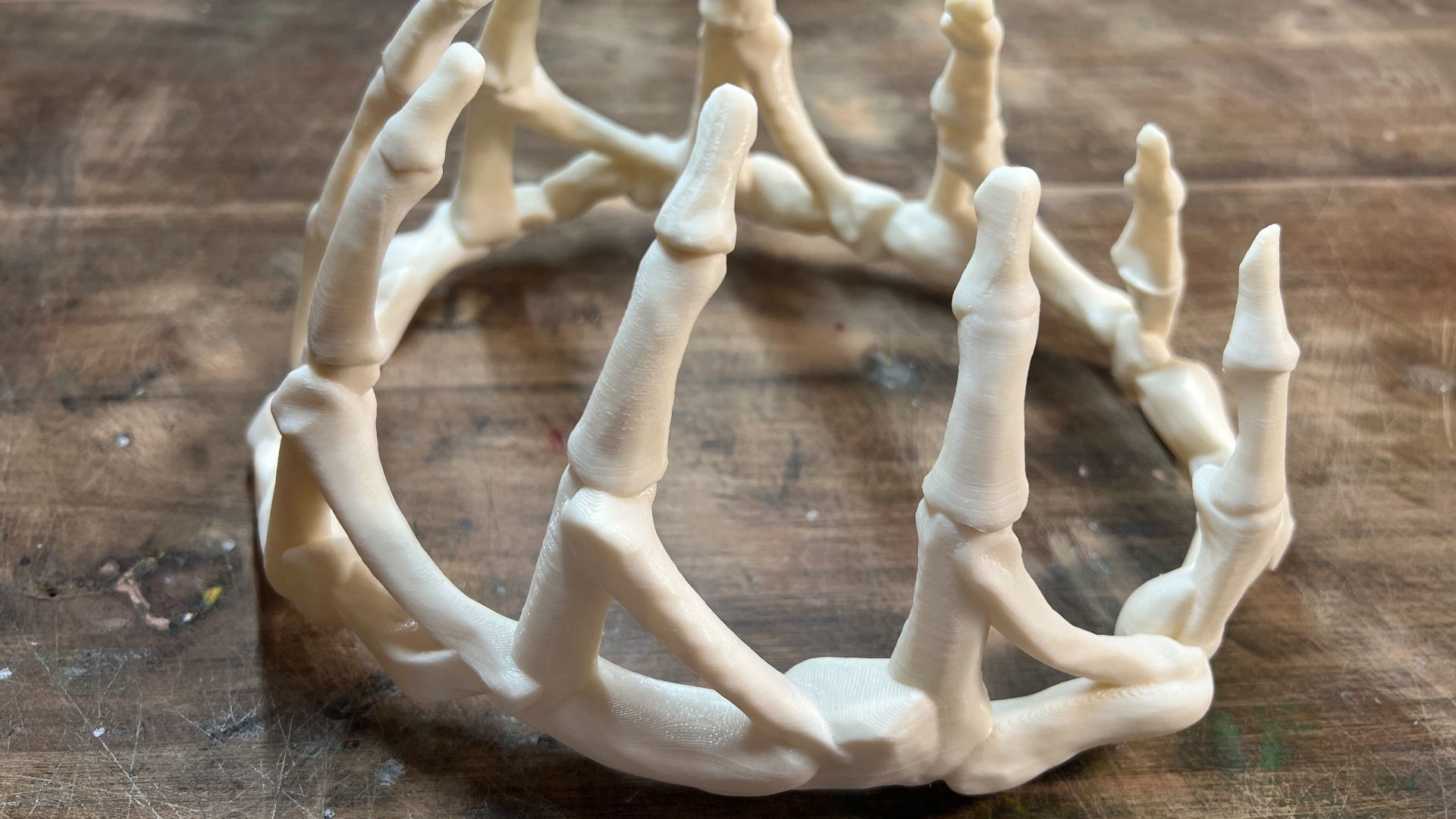 Skeletal Bone Crown 3D Print Model 3D print model_6