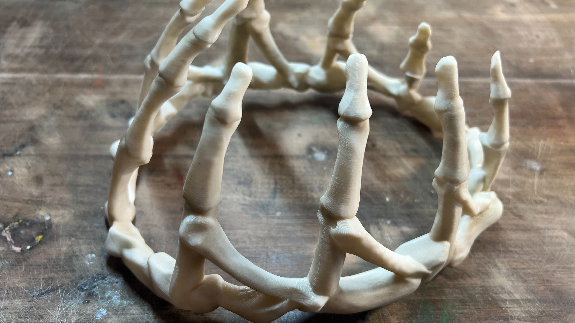Skeletal Bone Crown 3D Print Model 3D print model_9