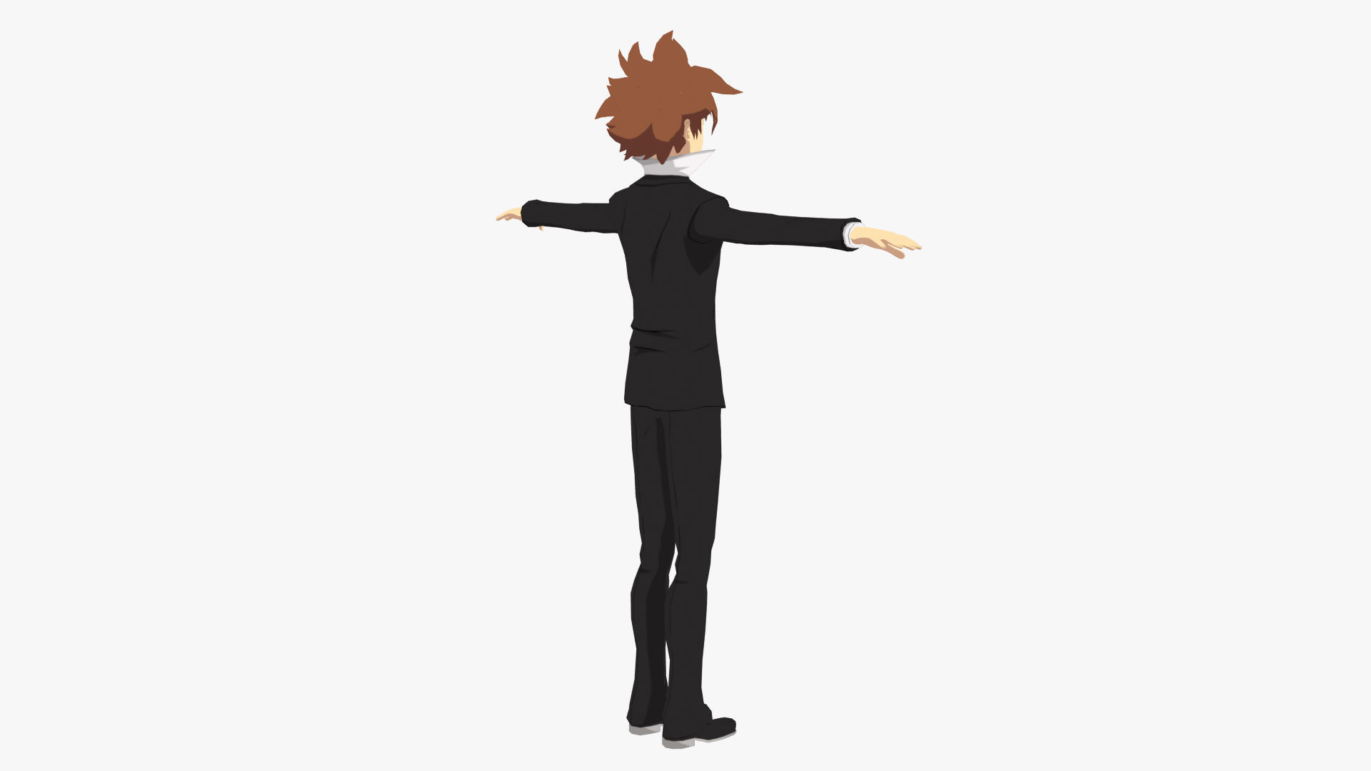 Tsuna Sawada - Katekyo Hitman Reborn Low-poly 3D model_8