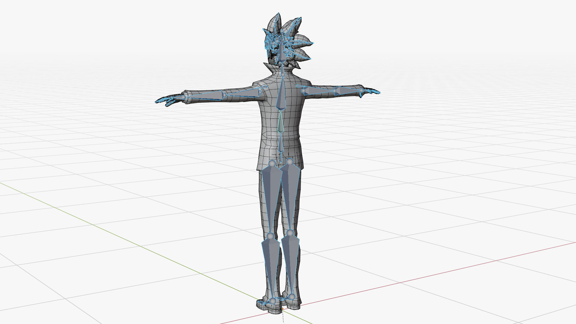 Tsuna Sawada - Katekyo Hitman Reborn Low-poly 3D model_13