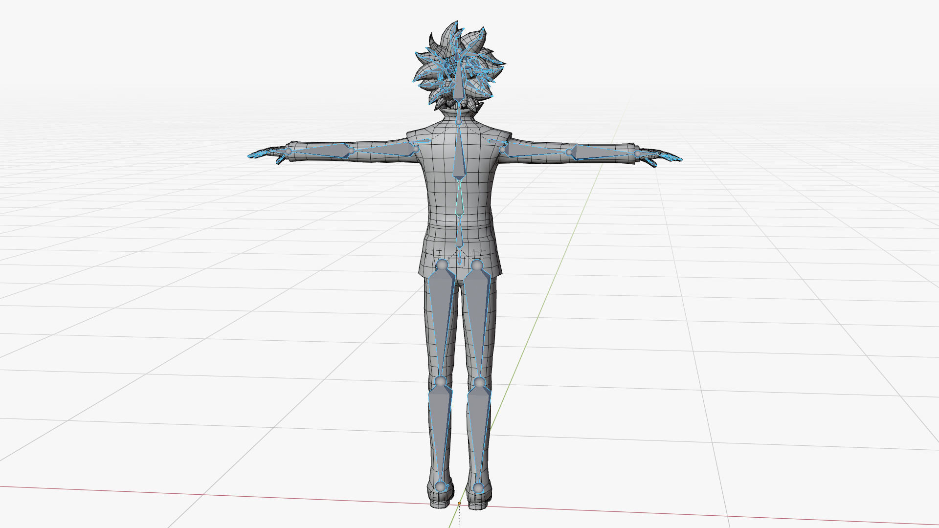 Tsuna Sawada - Katekyo Hitman Reborn Low-poly 3D model_11