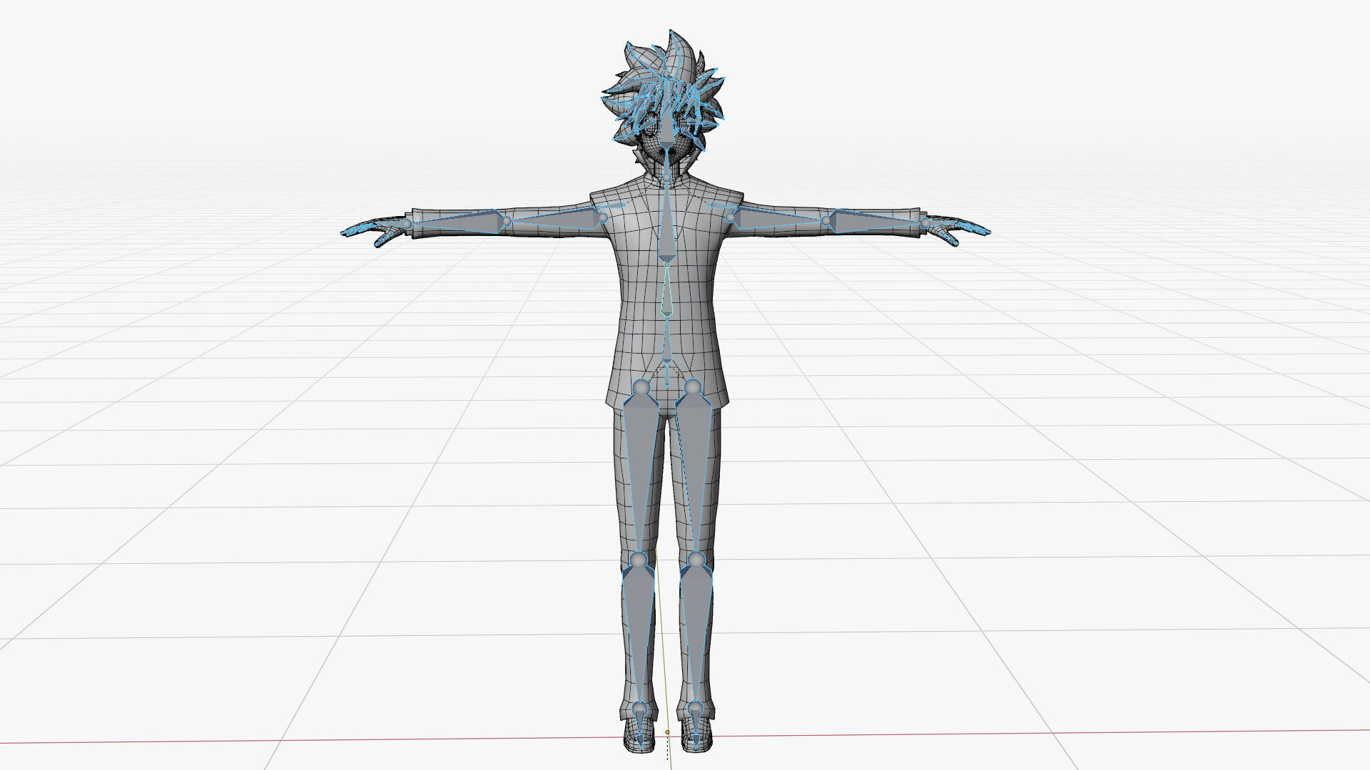 Tsuna Sawada - Katekyo Hitman Reborn Low-poly 3D model_3