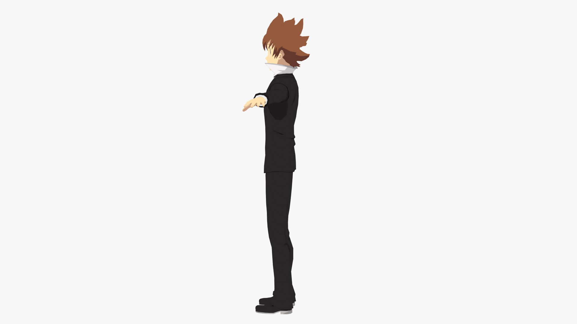 Tsuna Sawada - Katekyo Hitman Reborn Low-poly 3D model_14