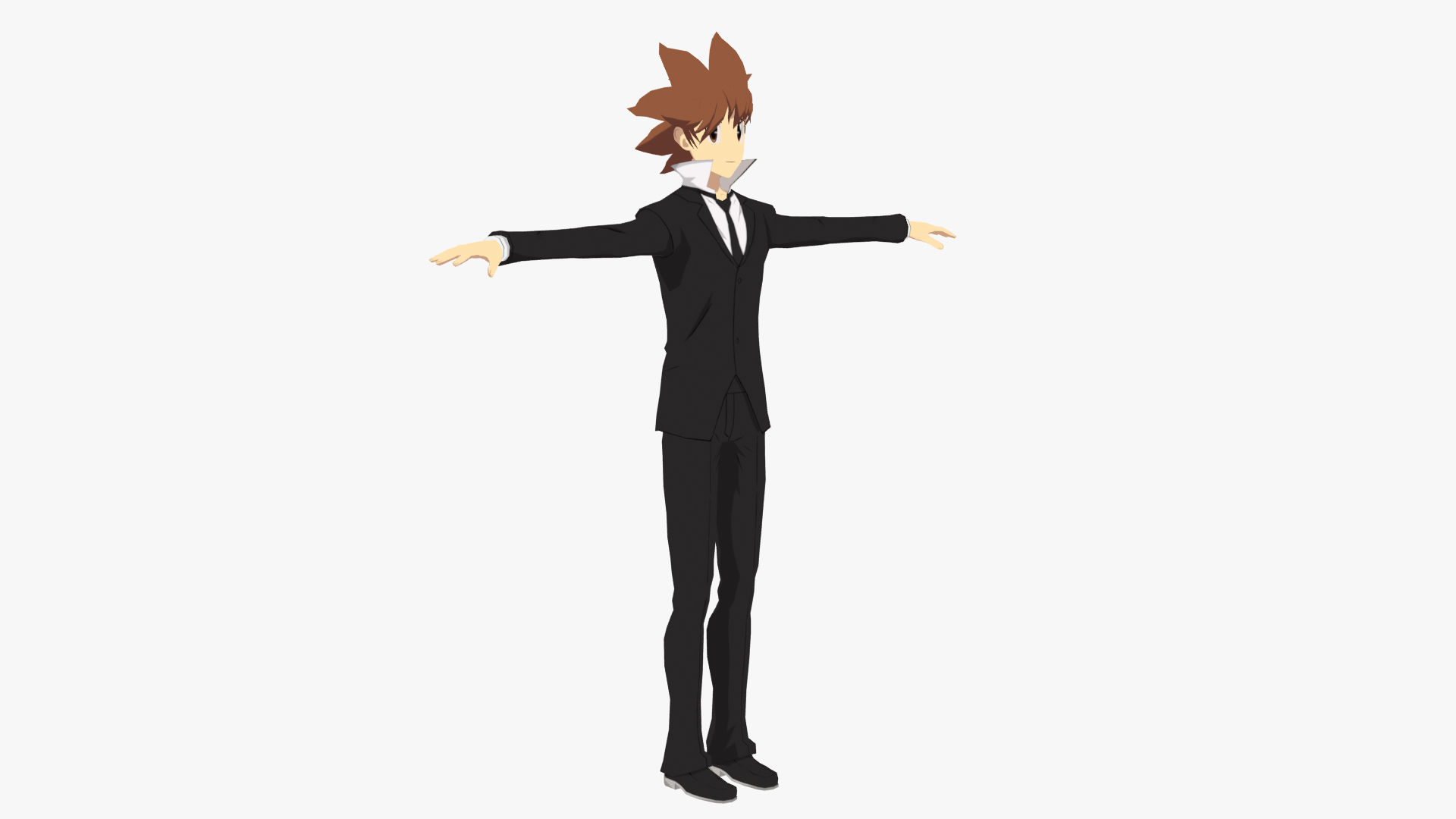 Tsuna Sawada - Katekyo Hitman Reborn Low-poly 3D model_4