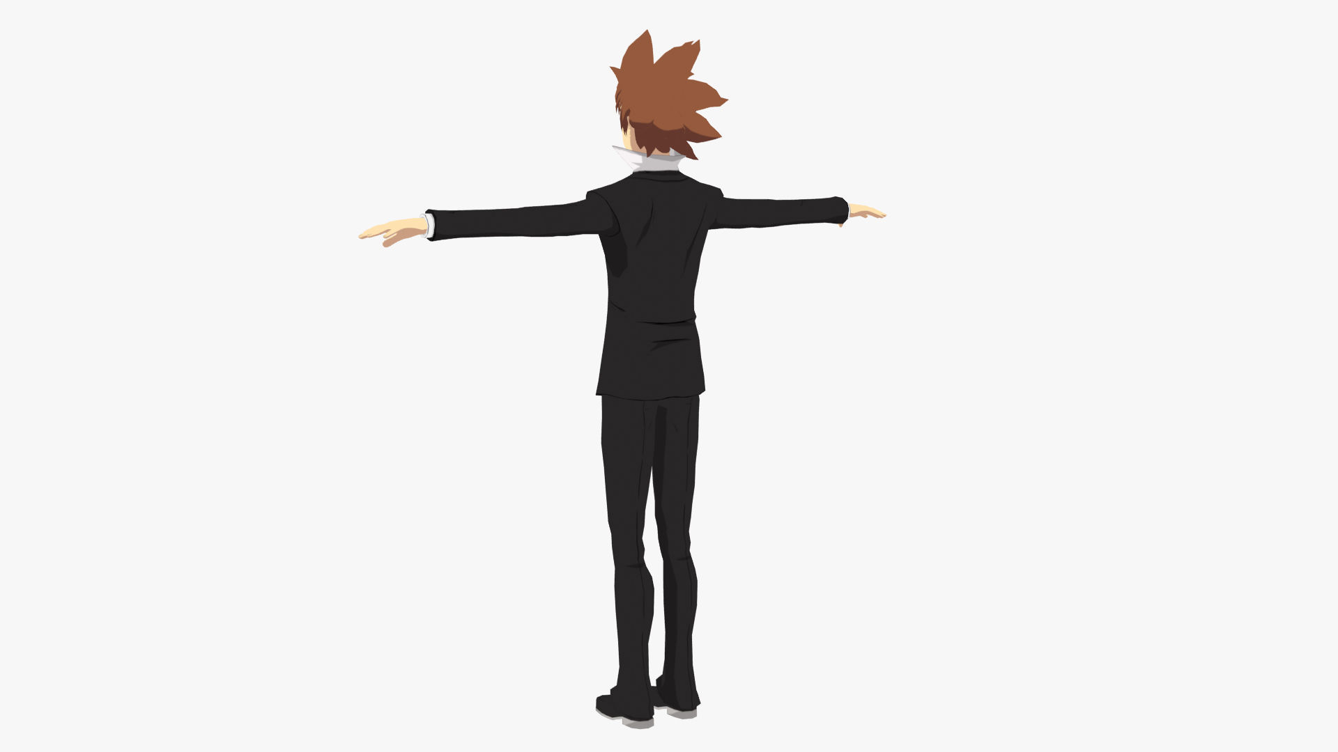 Tsuna Sawada - Katekyo Hitman Reborn Low-poly 3D model_12