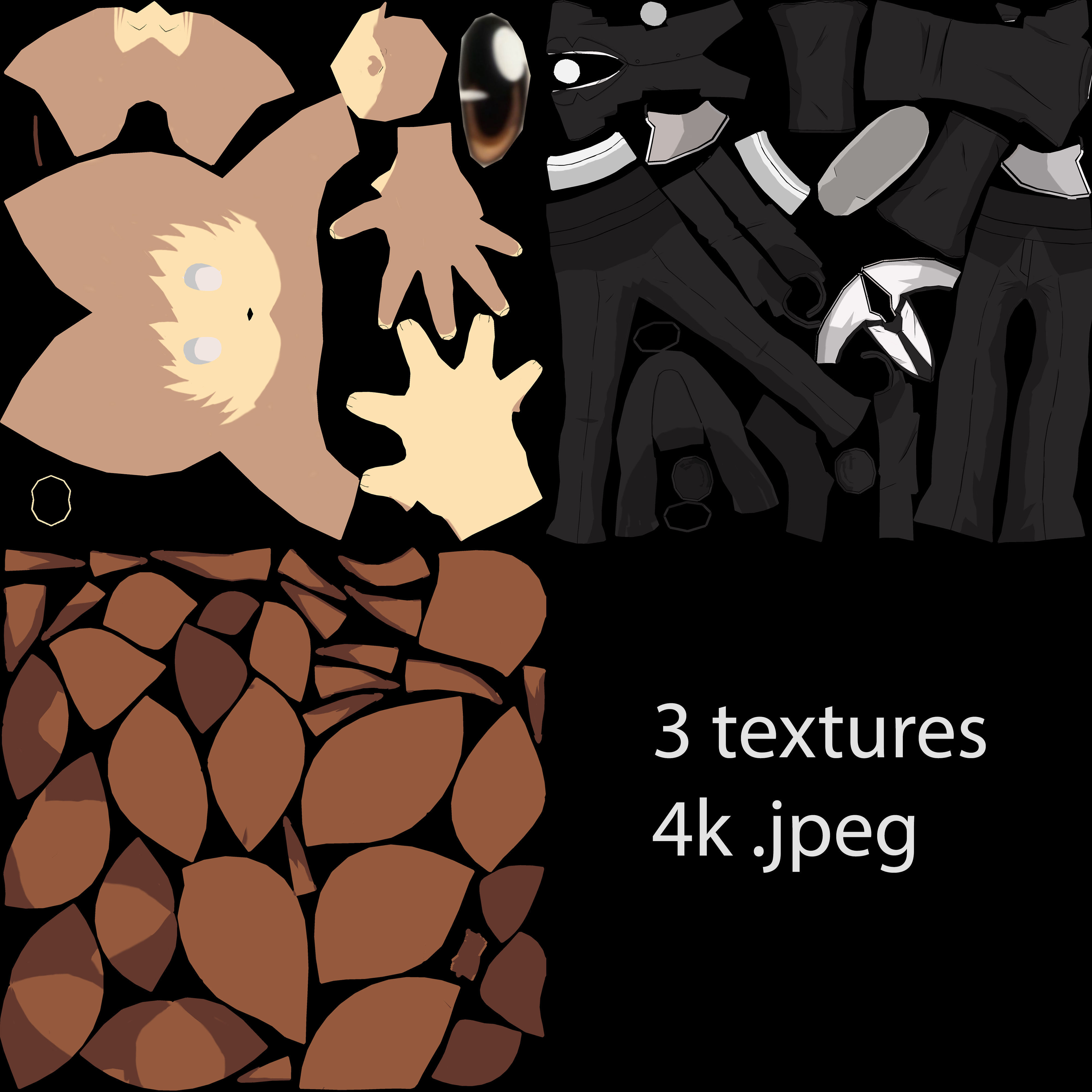 Tsuna Sawada - Katekyo Hitman Reborn Low-poly 3D model_19