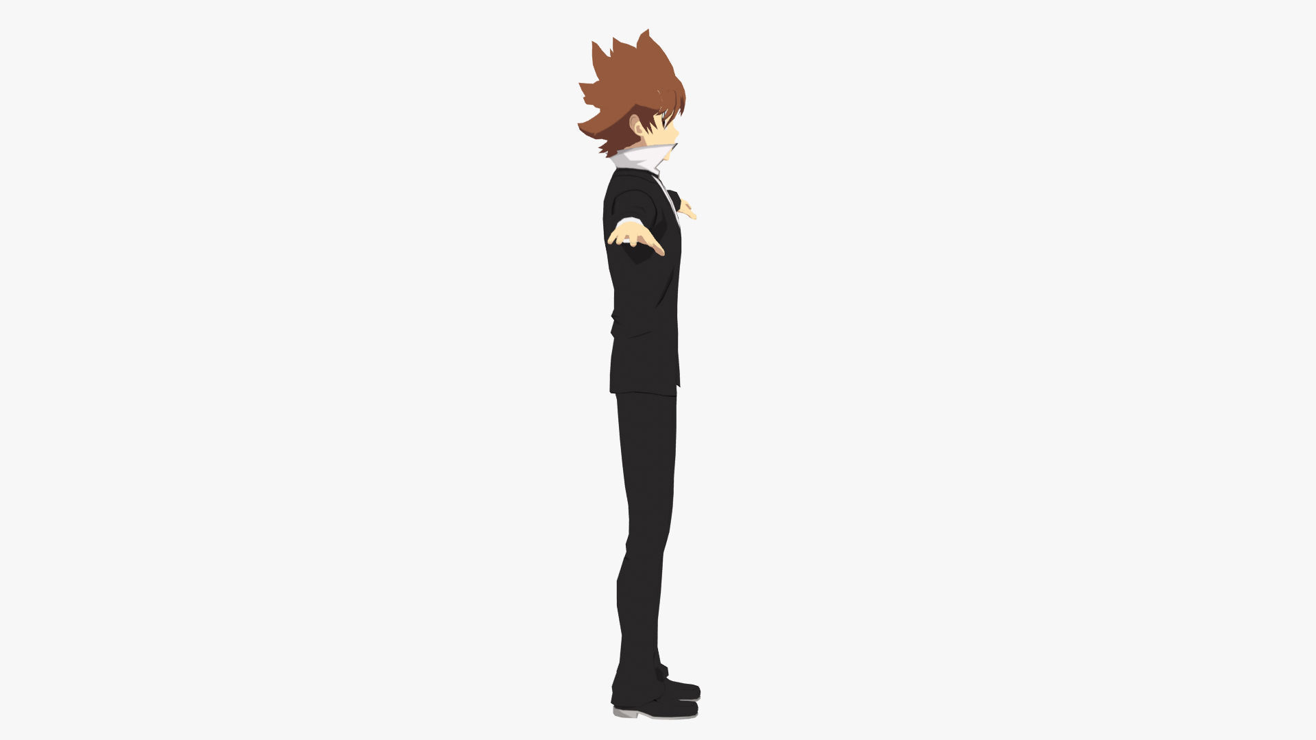 Tsuna Sawada - Katekyo Hitman Reborn Low-poly 3D model_6