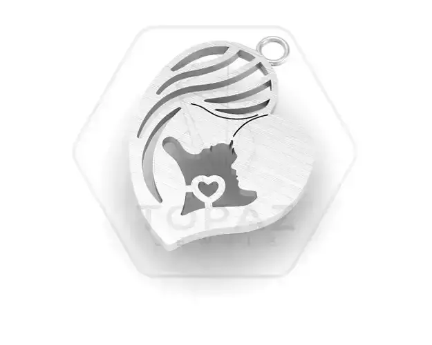 Mother Son Love Pendant 3d print model