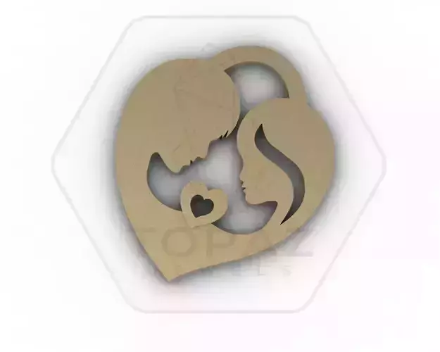 Boy Girl Love Valentine Pendant