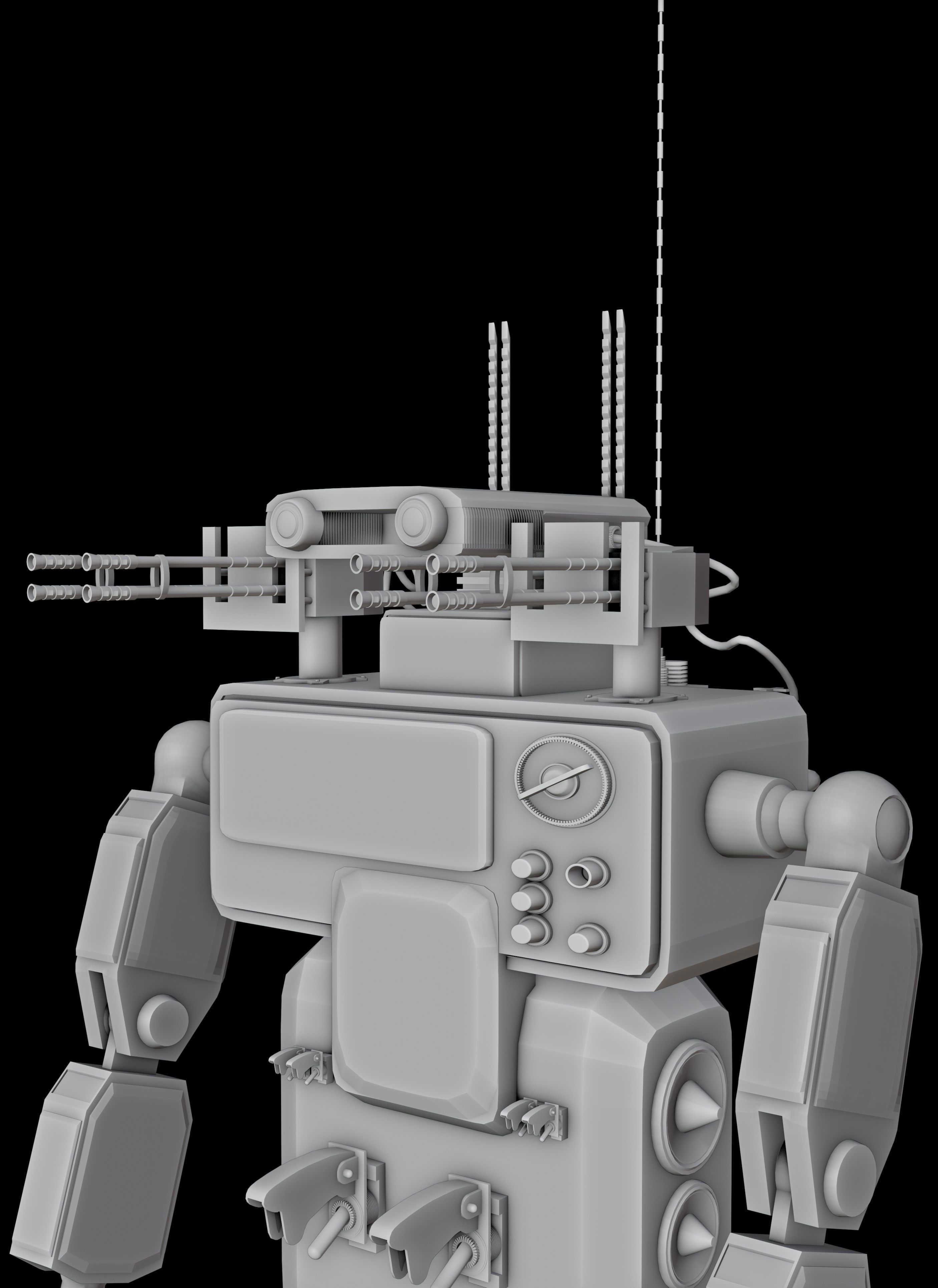 Mega Robot  3D model_4