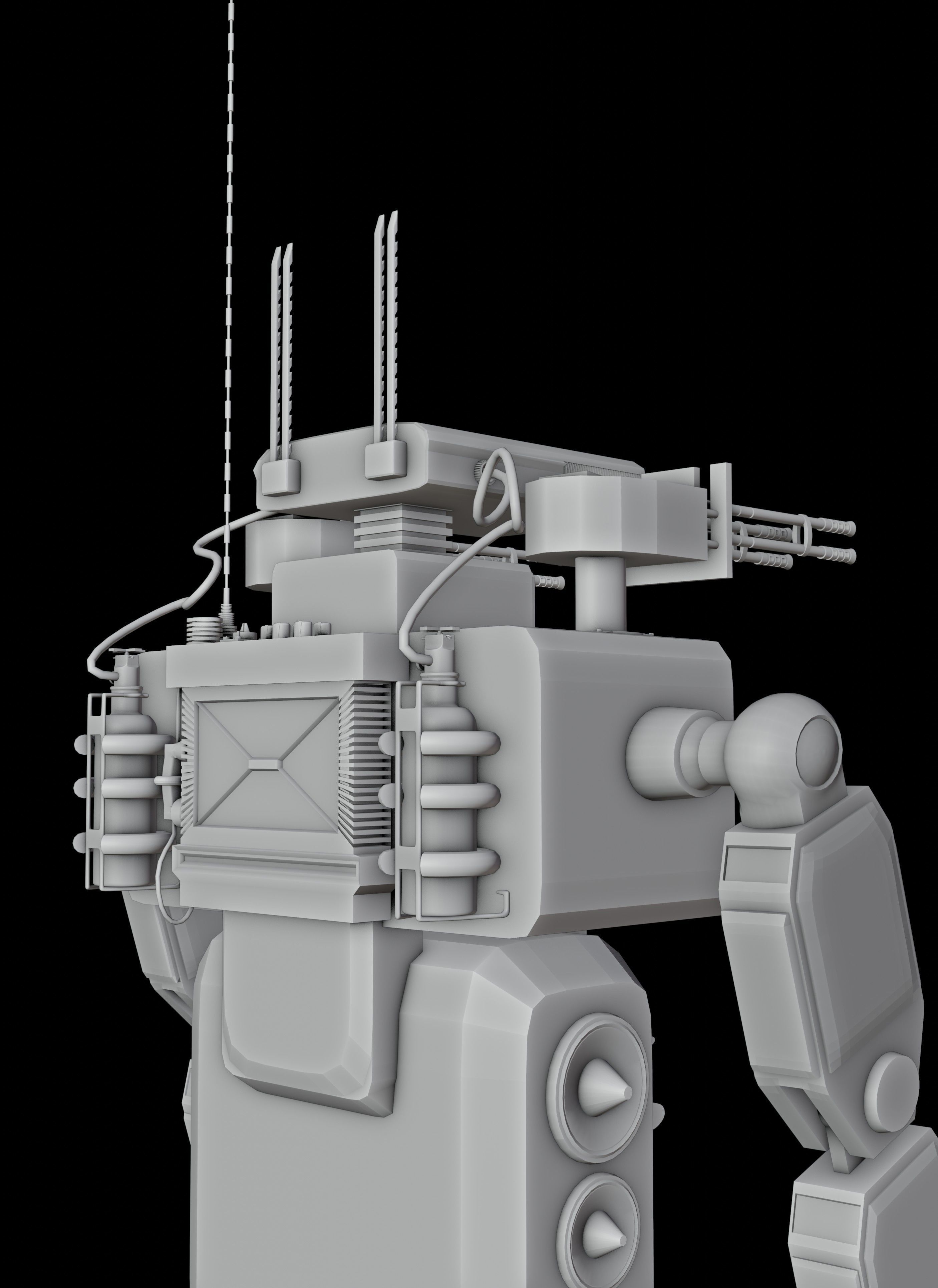 Mega Robot  3D model_5