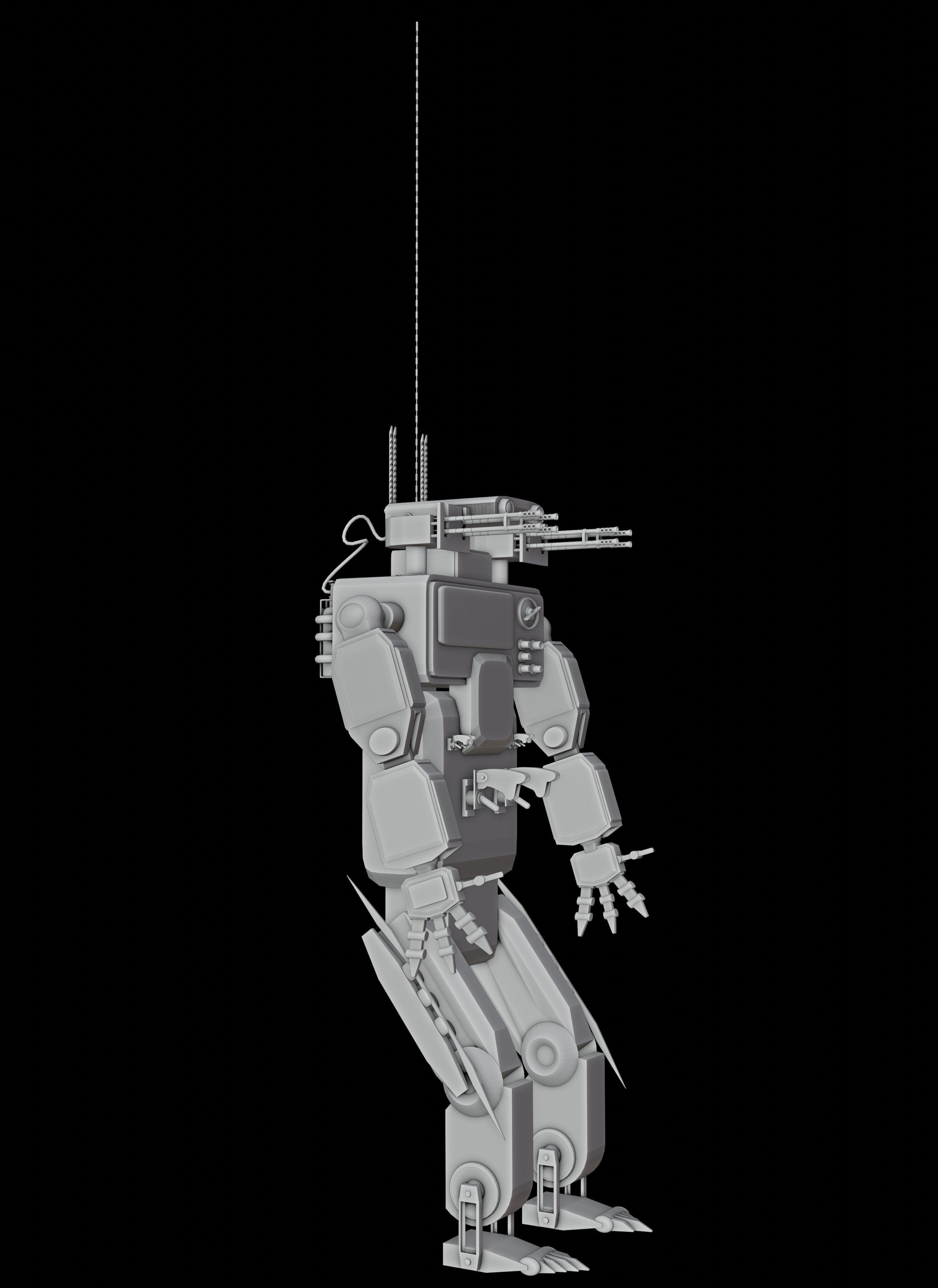 Mega Robot  3D model_2