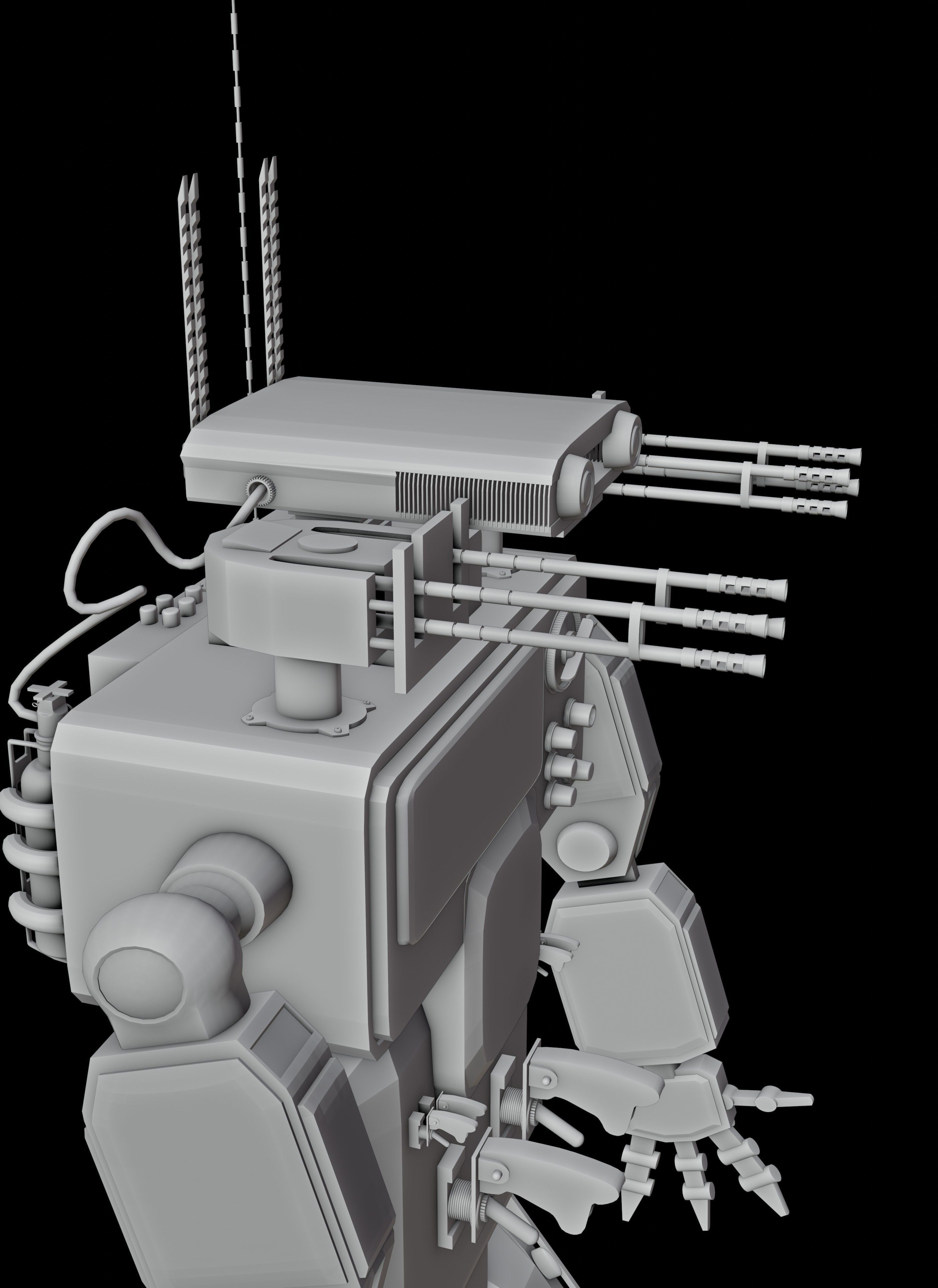 Mega Robot  3D model_6