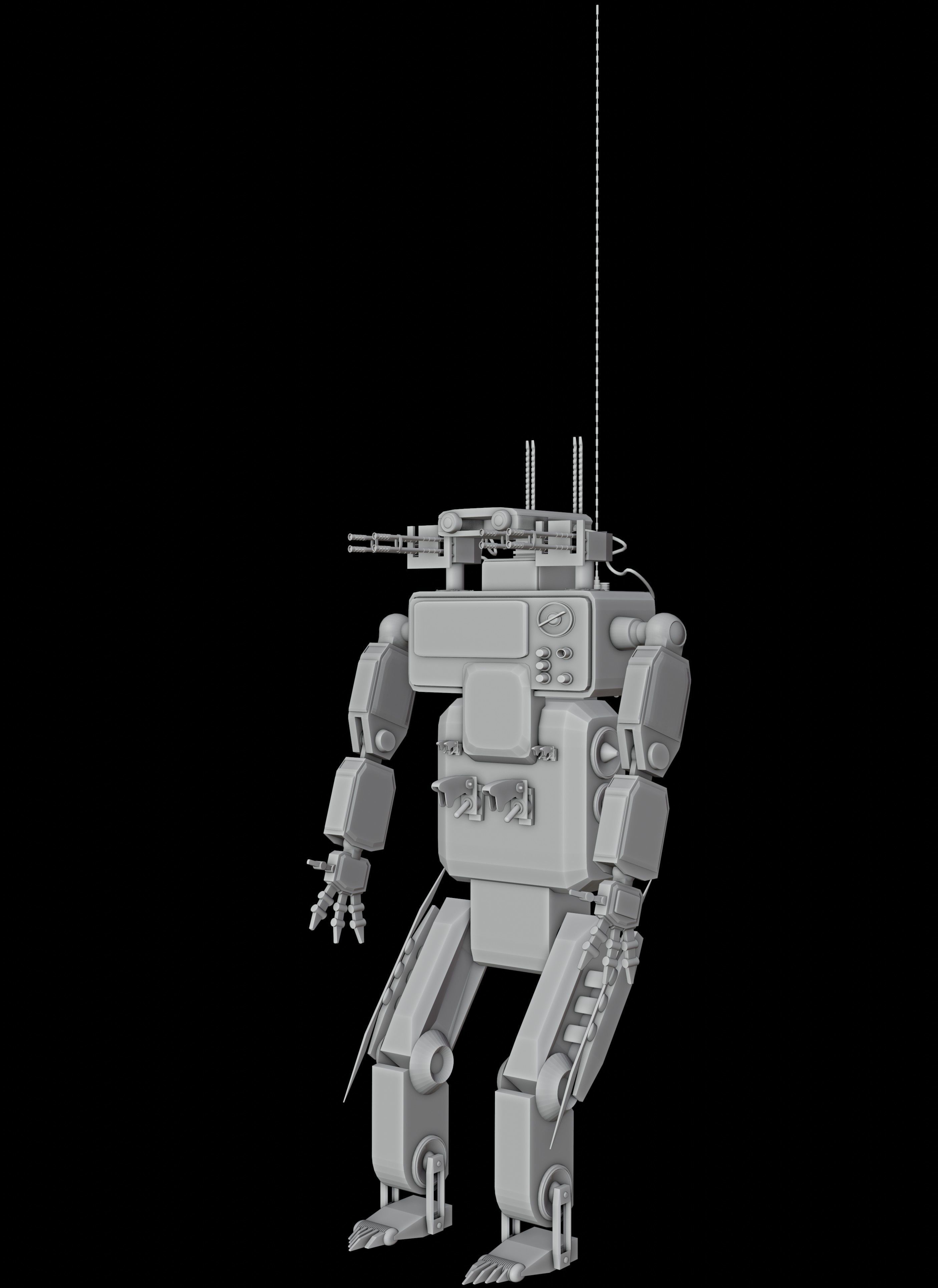 Mega Robot  3D model_1