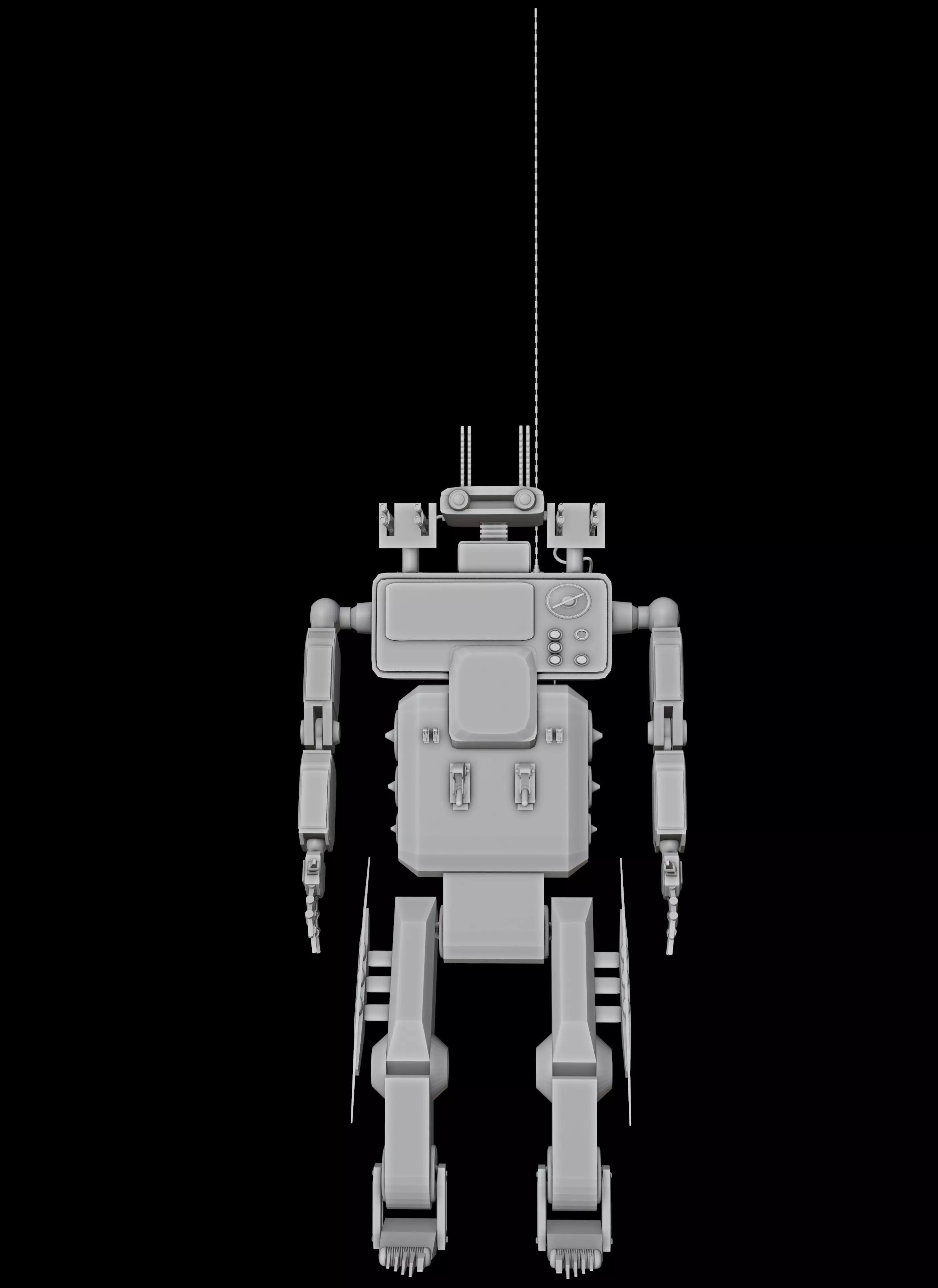 Mega Robot  3D model_0