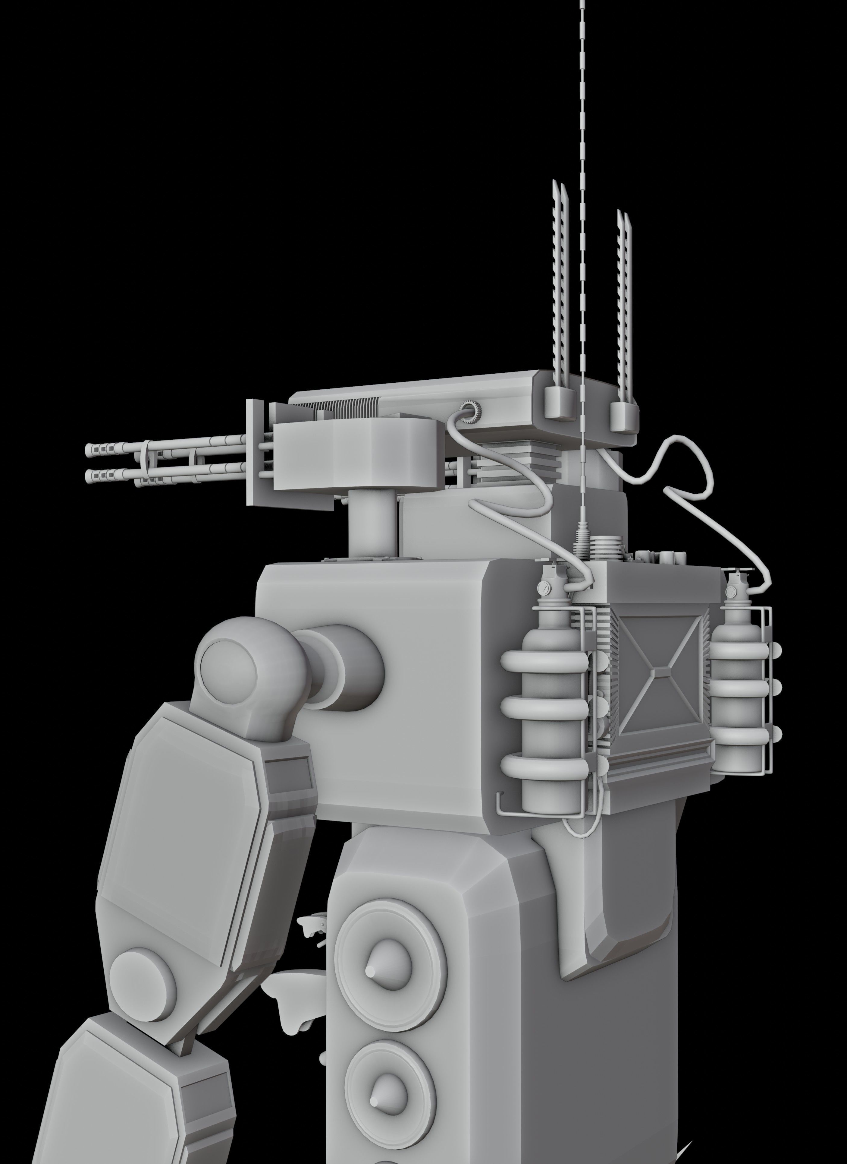 Mega Robot  3D model_3