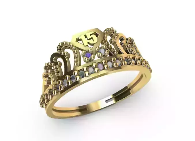 Anillo de 15 para dama-mujer -v-