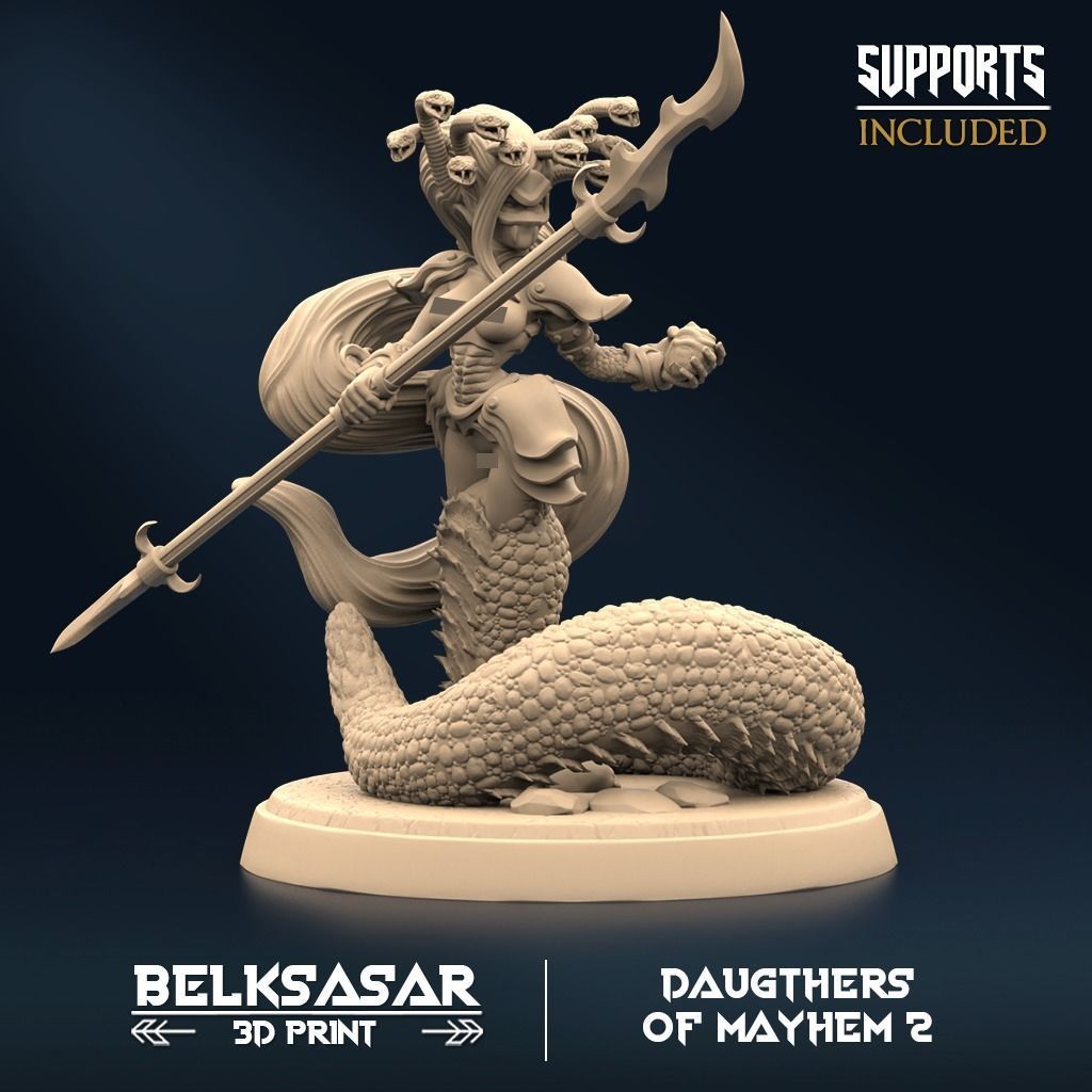 Mayhem Marauder Set x5 Normal and Nude 3D print model_1